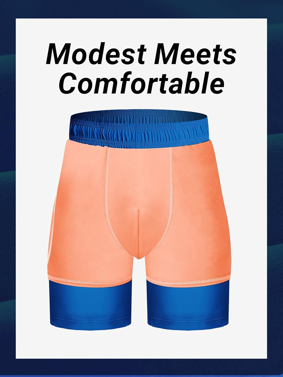 Thumbnail 4 de Arcweg Badehose für Herren – 2-in-1 Kompression, atmungsaktiv, mit Reißverschluss-Taschen