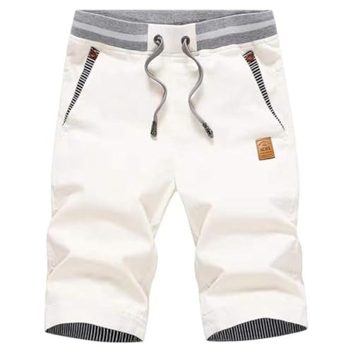 Thumbnail 2 de ZOXOZ Pantalón Corto Hombre Blanco – Algodón, cintura elástica con cordón, versión verano