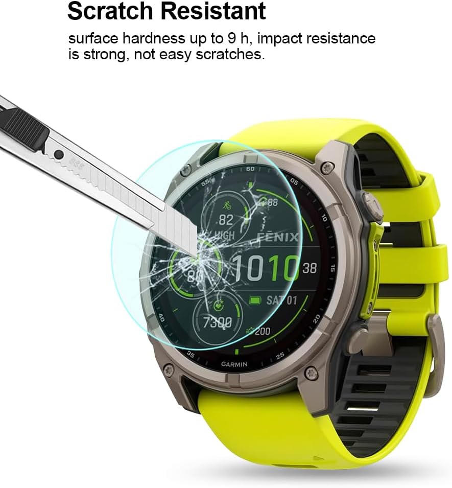 Detalle de Maxhood 3Pack Screen Protector for Garmin Fenix 8 51mm Amoled/Solar