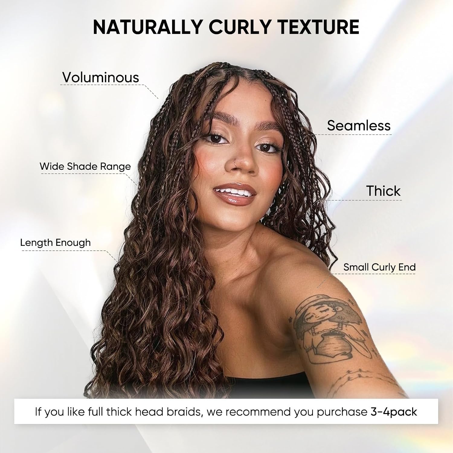 Thumbnail 4 de Human Braiding Hair 20 Inch 100g Deep Wave