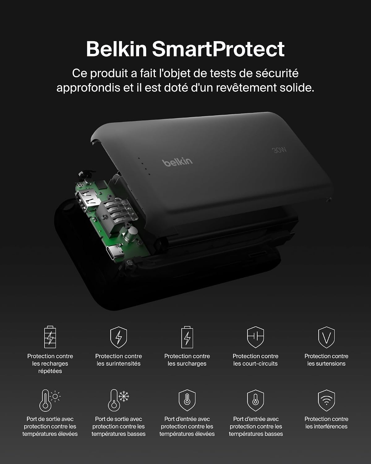 Thumbnail 6 de Belkin Batterie Externe 20K PD 30W Noir