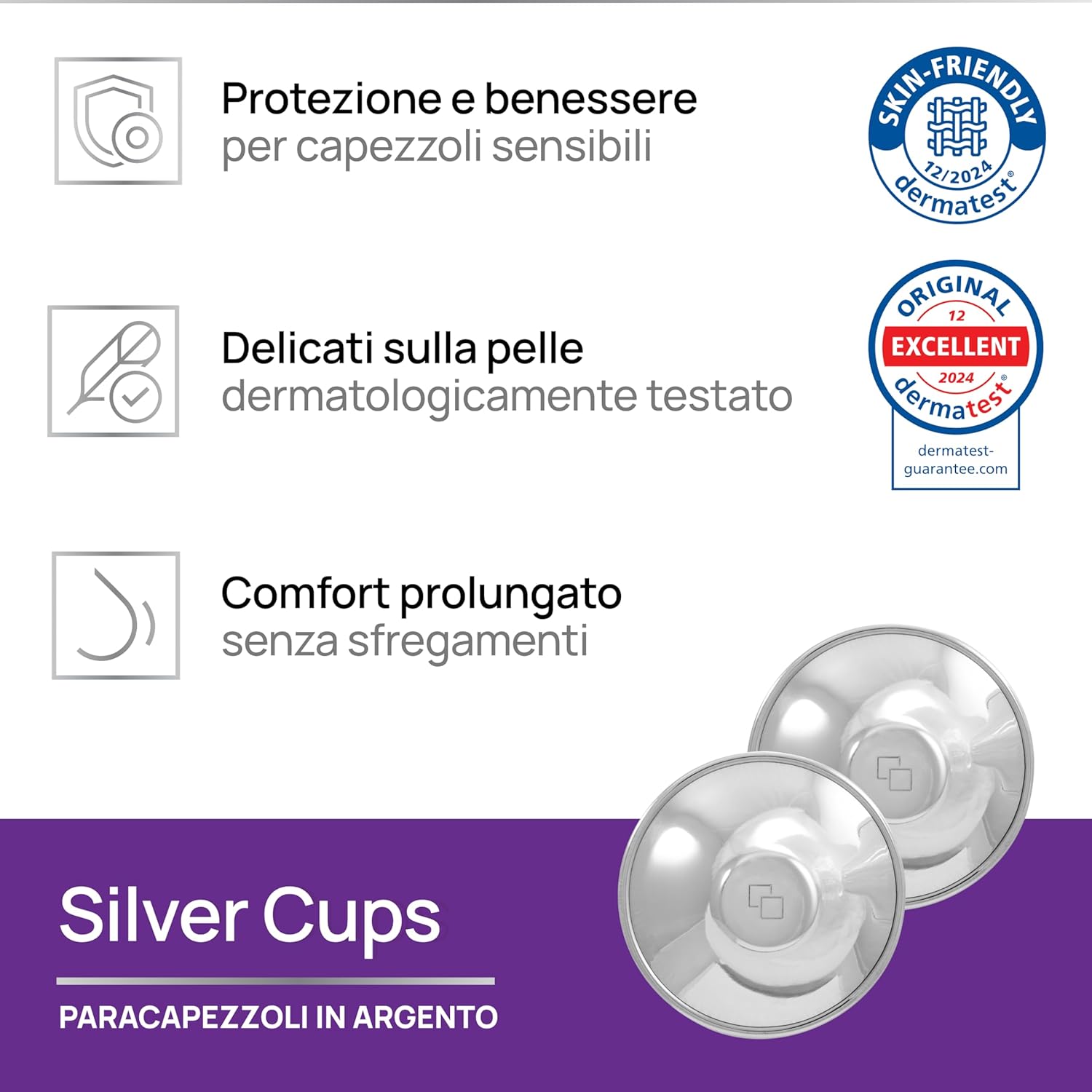 Thumbnail 1 de COVERbasics SilverCups coppette proteggi capezzoli per allattamento 👶