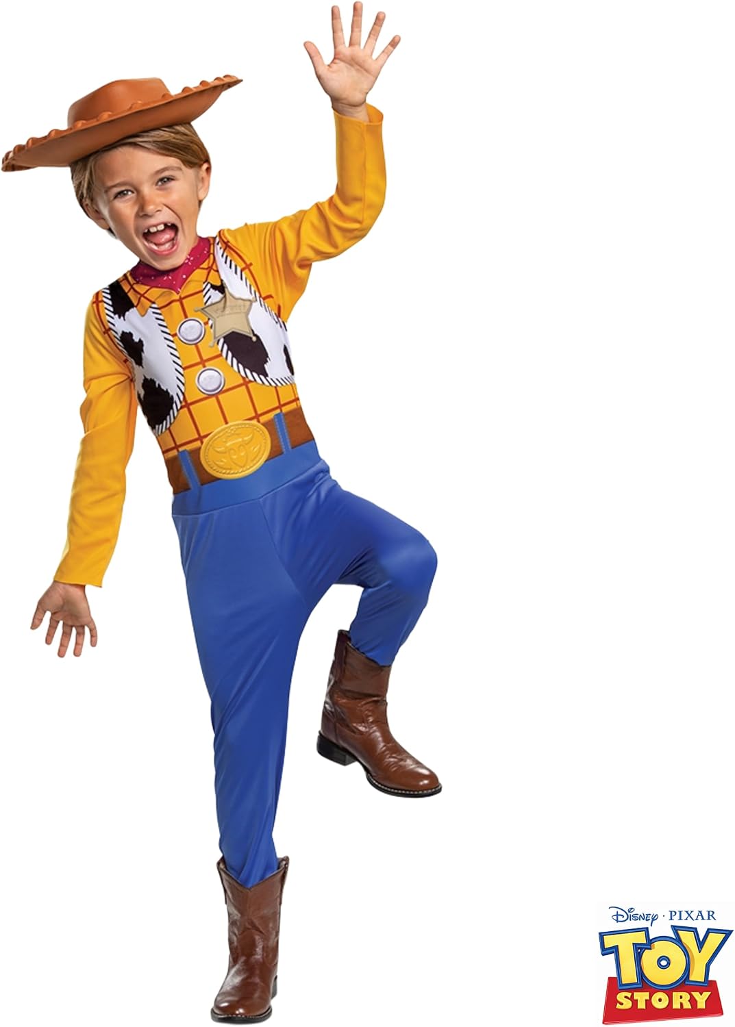 Thumbnail 1 de Disney Officiel Costume Woody Enfant – Déguisement Toy Story (7-8 ans) avec Chapeau