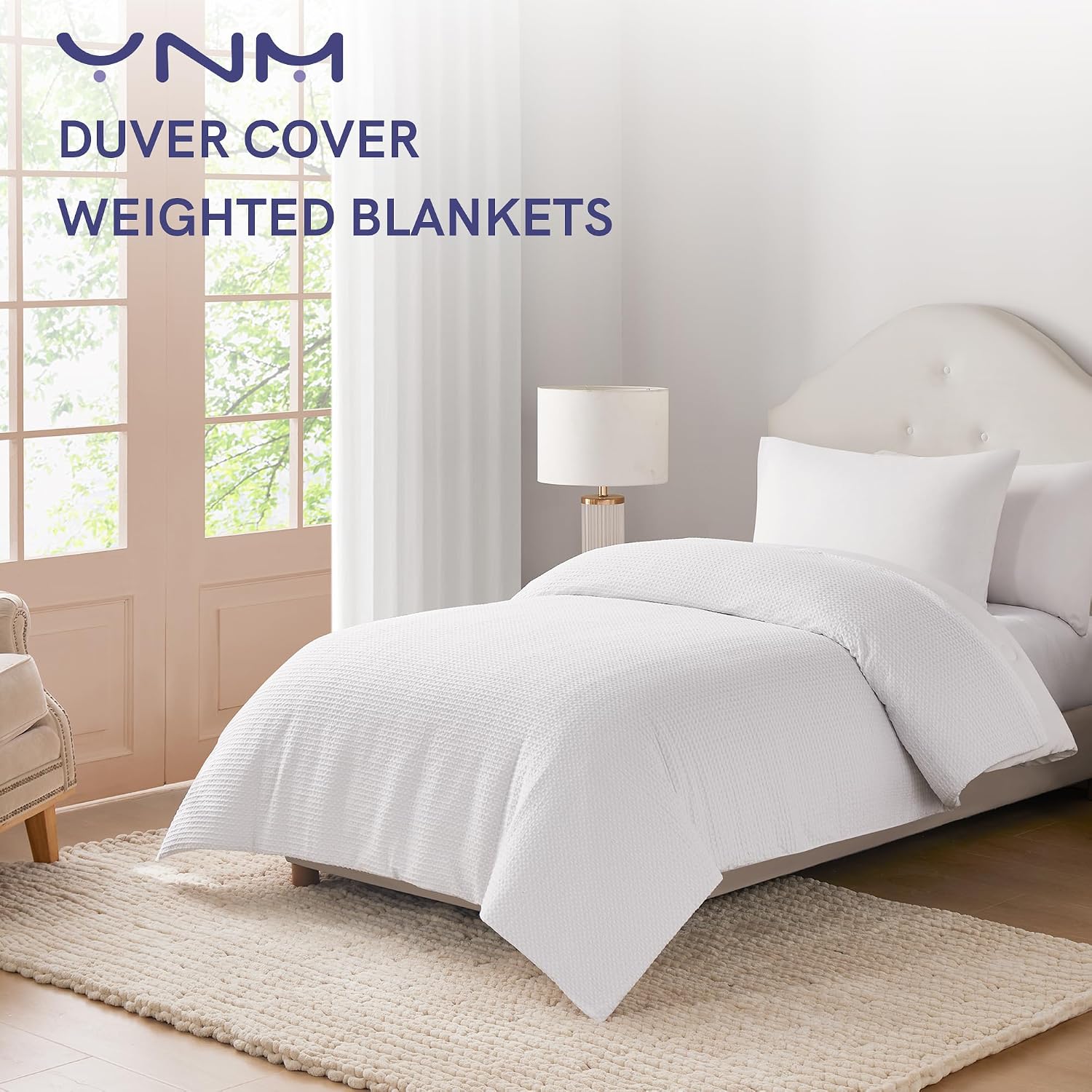 Detalle 2 de YnM Cotton Waffle Duvet Cover 60x80