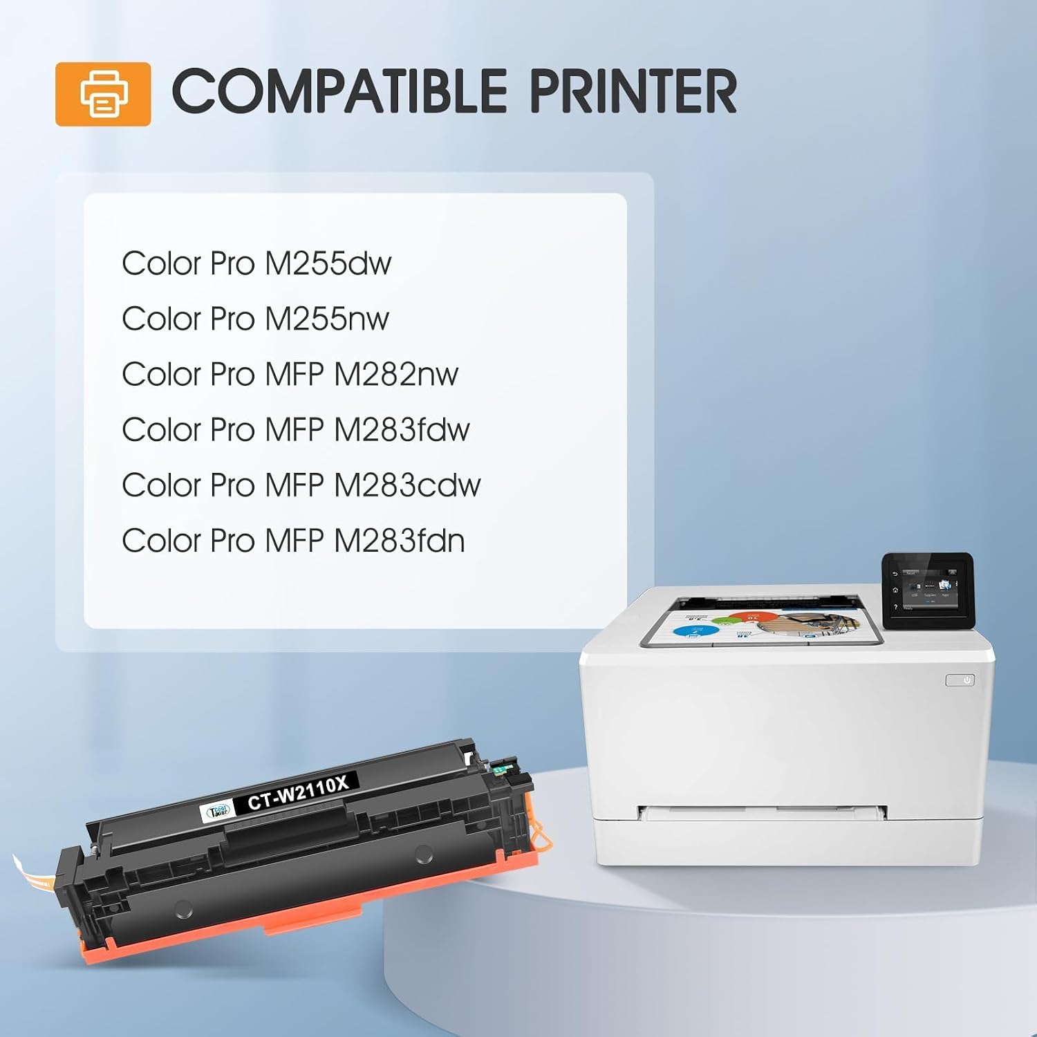 Detalle de Cool Toner 206X Toner Cartridges 4 Pack M283fdw Compatible, With Chip