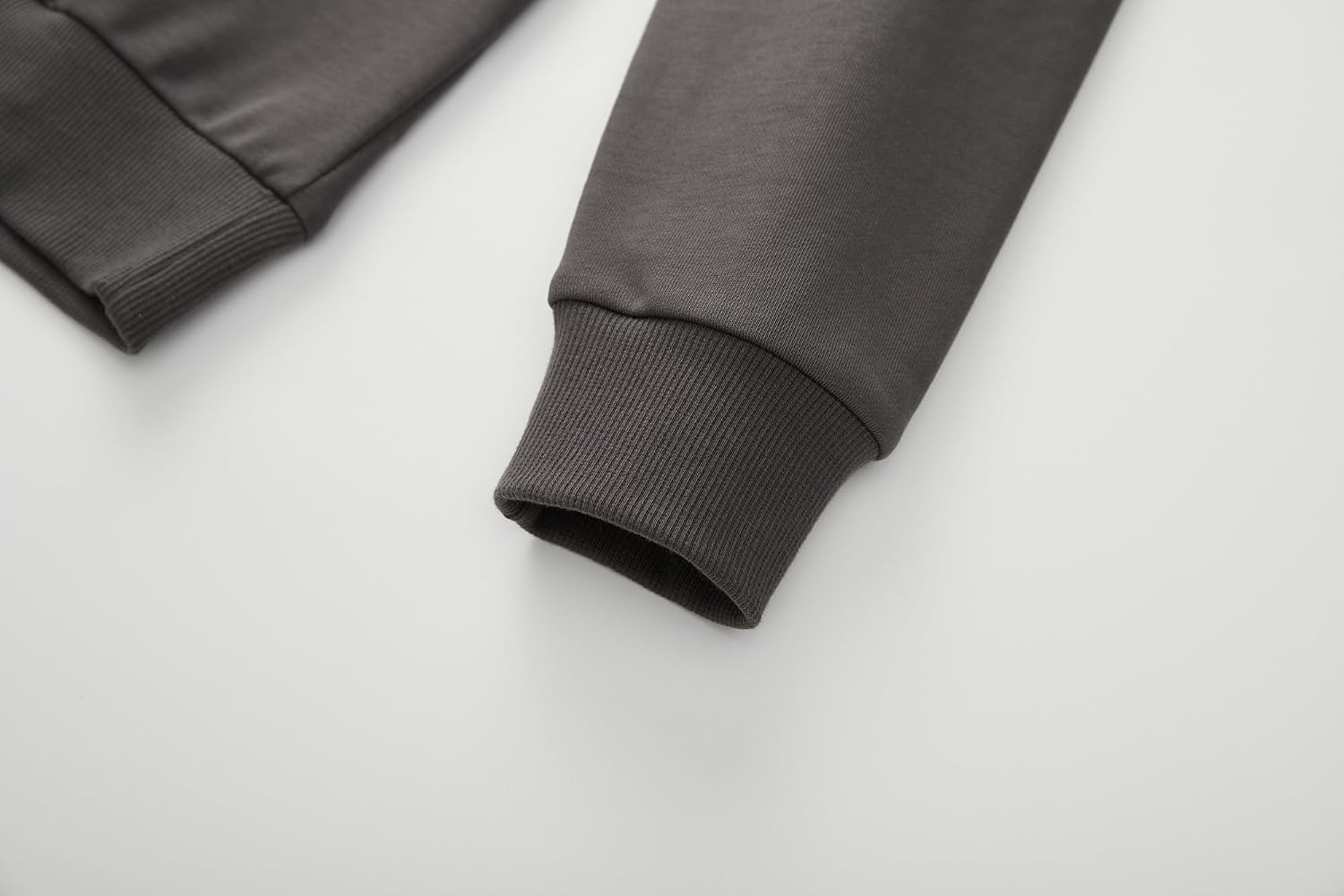 Detalle de VEIISAR Herren-Sweatshirt mit Rundhalsausschnitt (Basic Pullover, Langarm) – weich & pflegeleicht