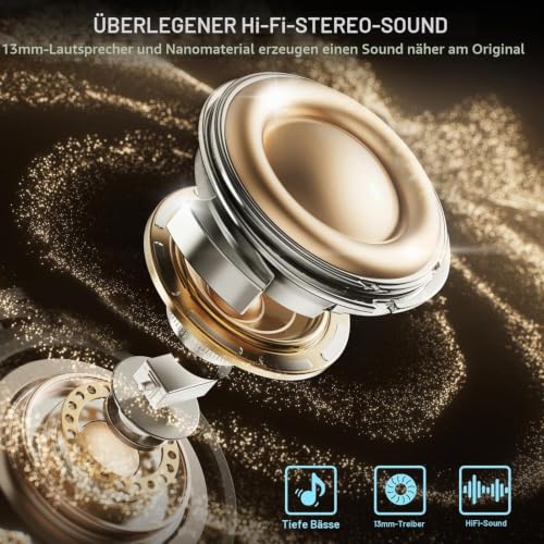 Detalle de Donerton Bluetooth Kopfhörer – Kabellose In-Ear mit ENC, IPX7, 50 Stunden Laufzeit
