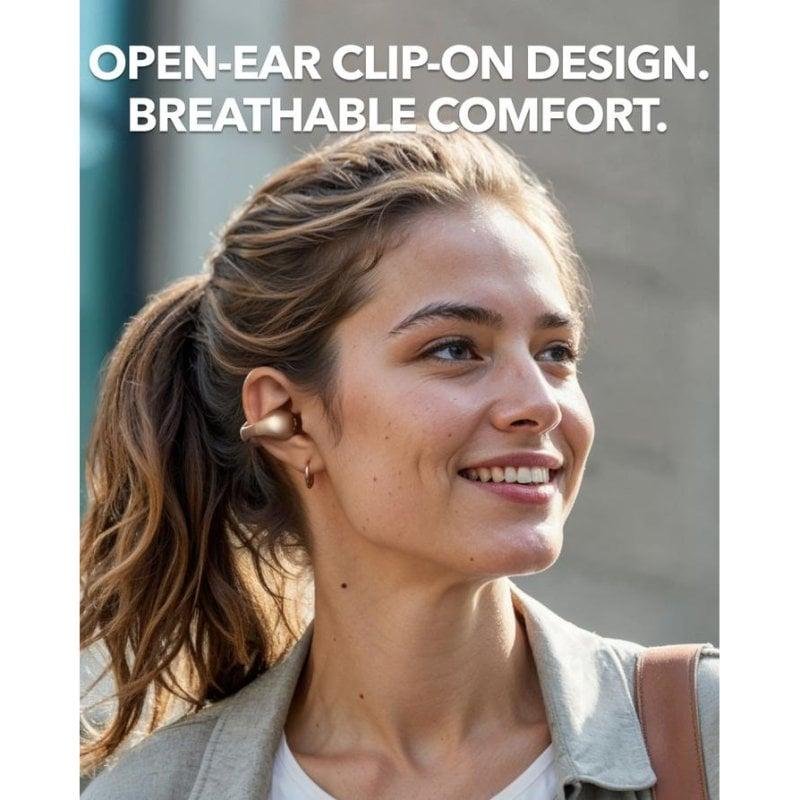 Detalle 2 de soundcore C40i, auriculares Bluetooth abiertos con sujeción flexible e IPX4