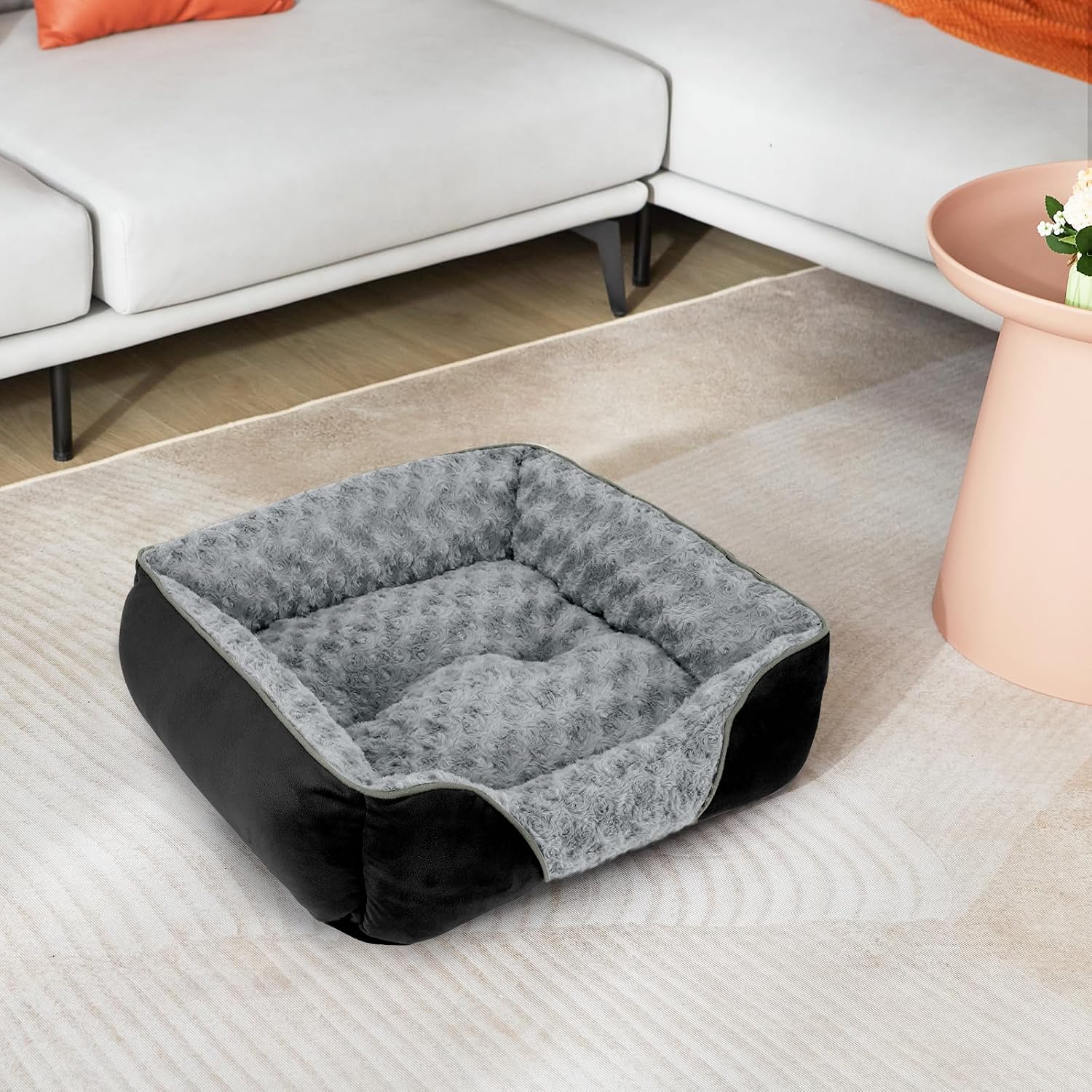 Thumbnail 6 de INVENHO X-Large Dog Bed, 35 x 25-Inch Orthopedic Bolster Bed