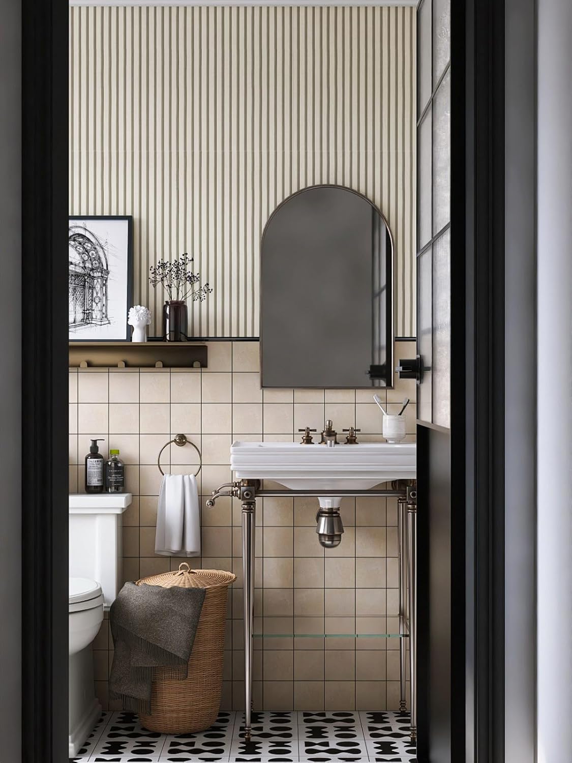 Detalle 2 de myforHD Wood Grating Wallpaper Peel & Stick Wallpaper