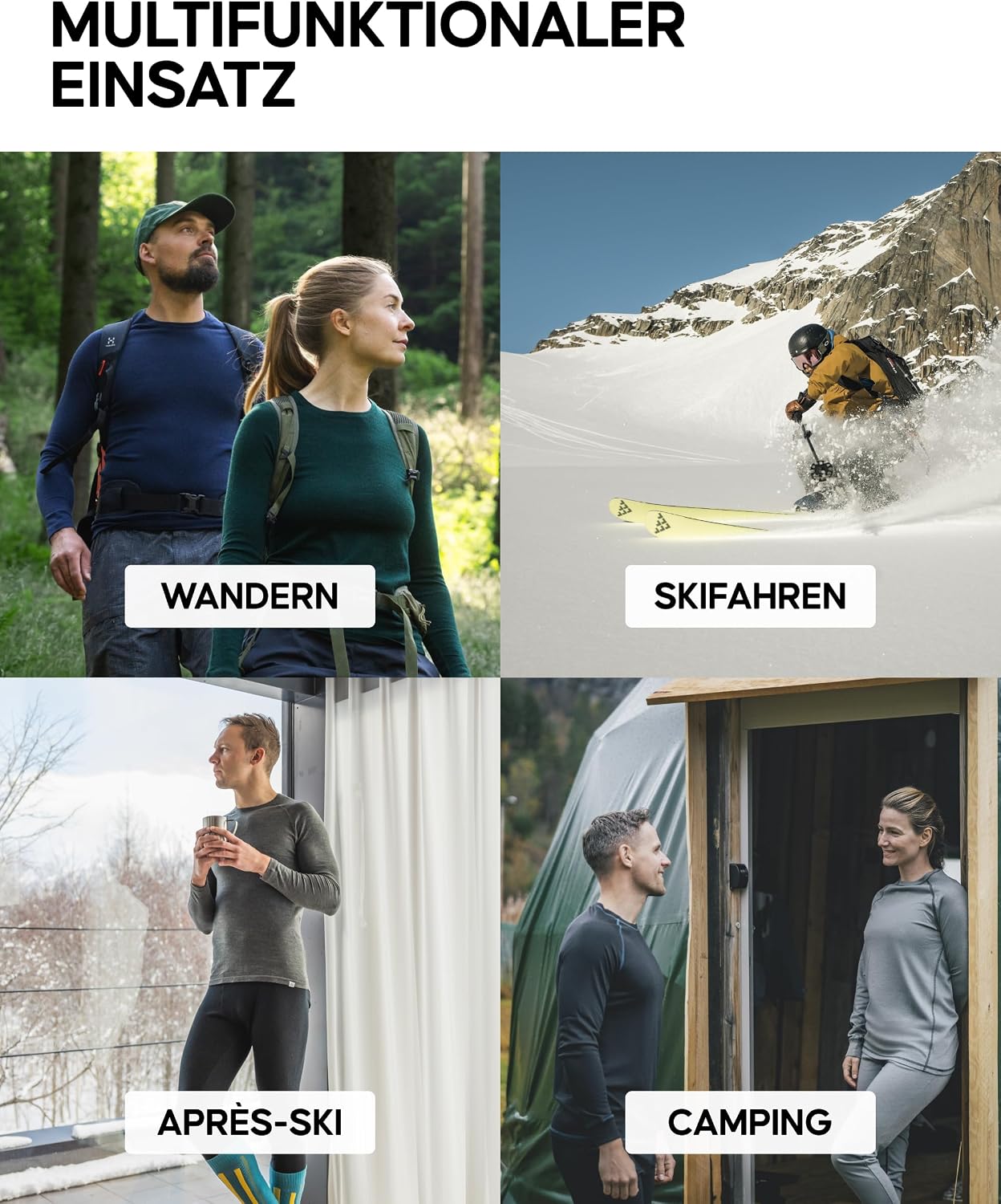 Thumbnail 4 de DANISH ENDURANCE Merino Thermounterwäsche 180