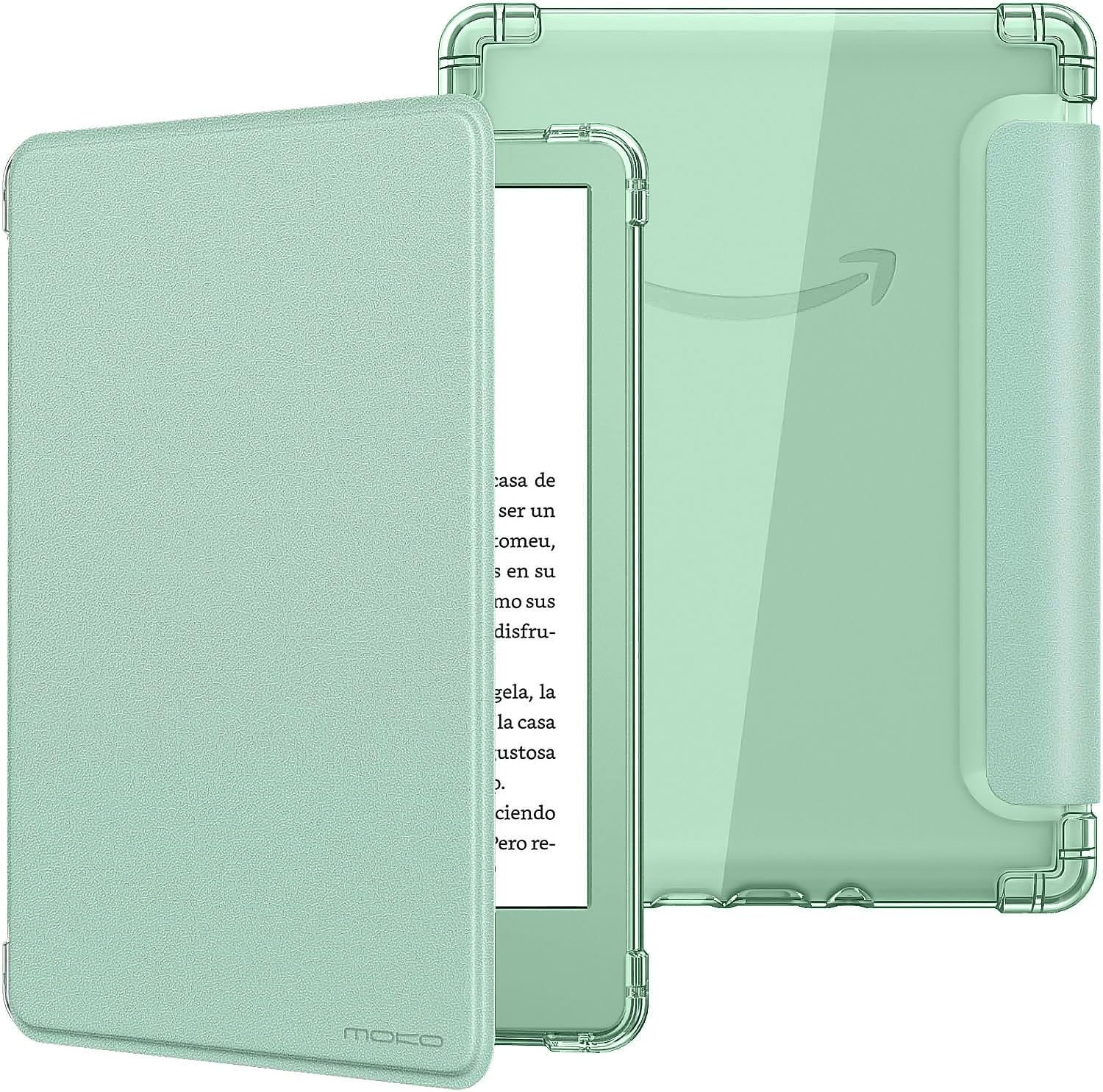 Detalle de MoKo-hoes voor Kindle 11e generatie 6 inch, met transparante TPU-achterkant