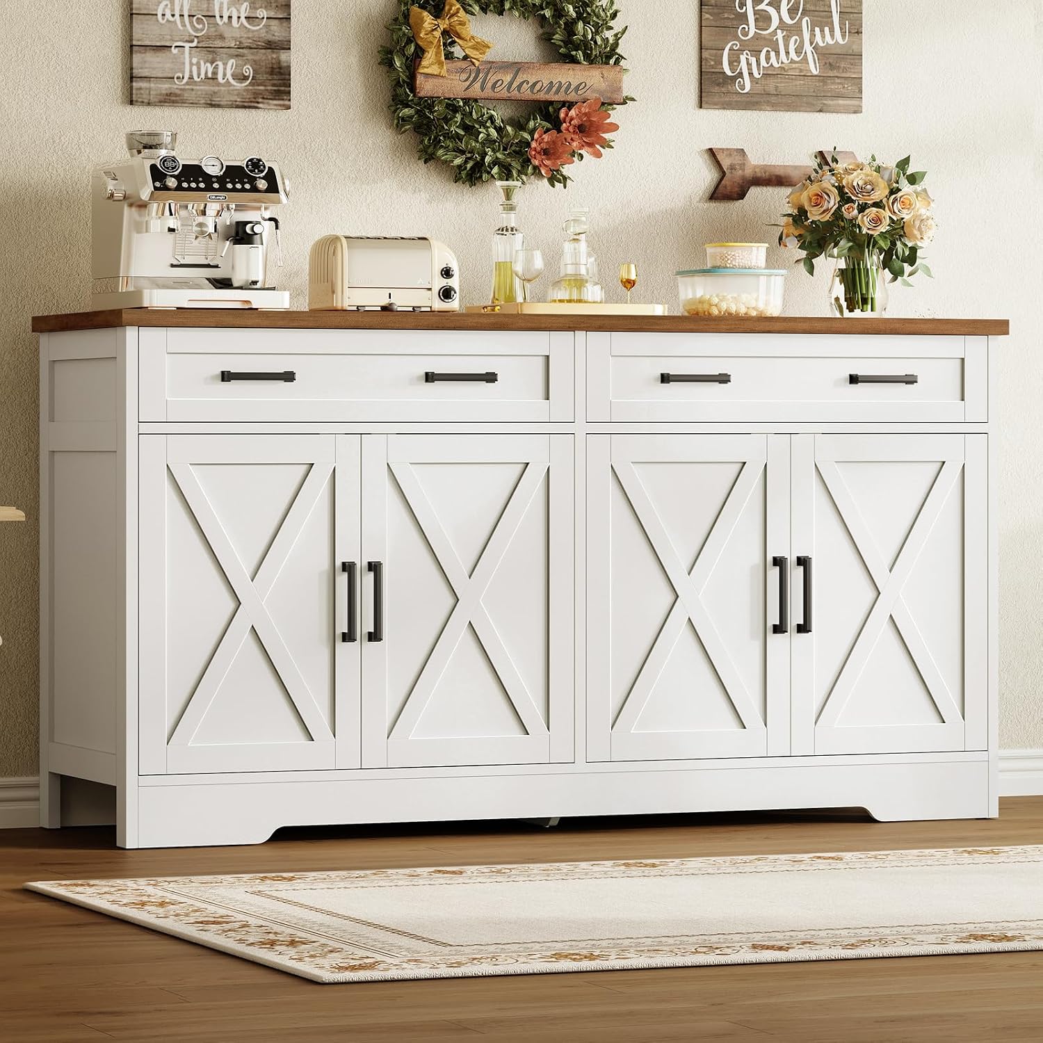 Detalle de Usikey Buffet Cabinet, 55.1-Inch