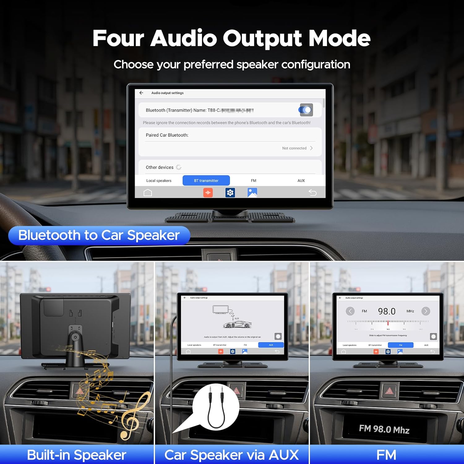 Thumbnail 6 de Volam 9" Carplay Screen with Wireless Android Auto
