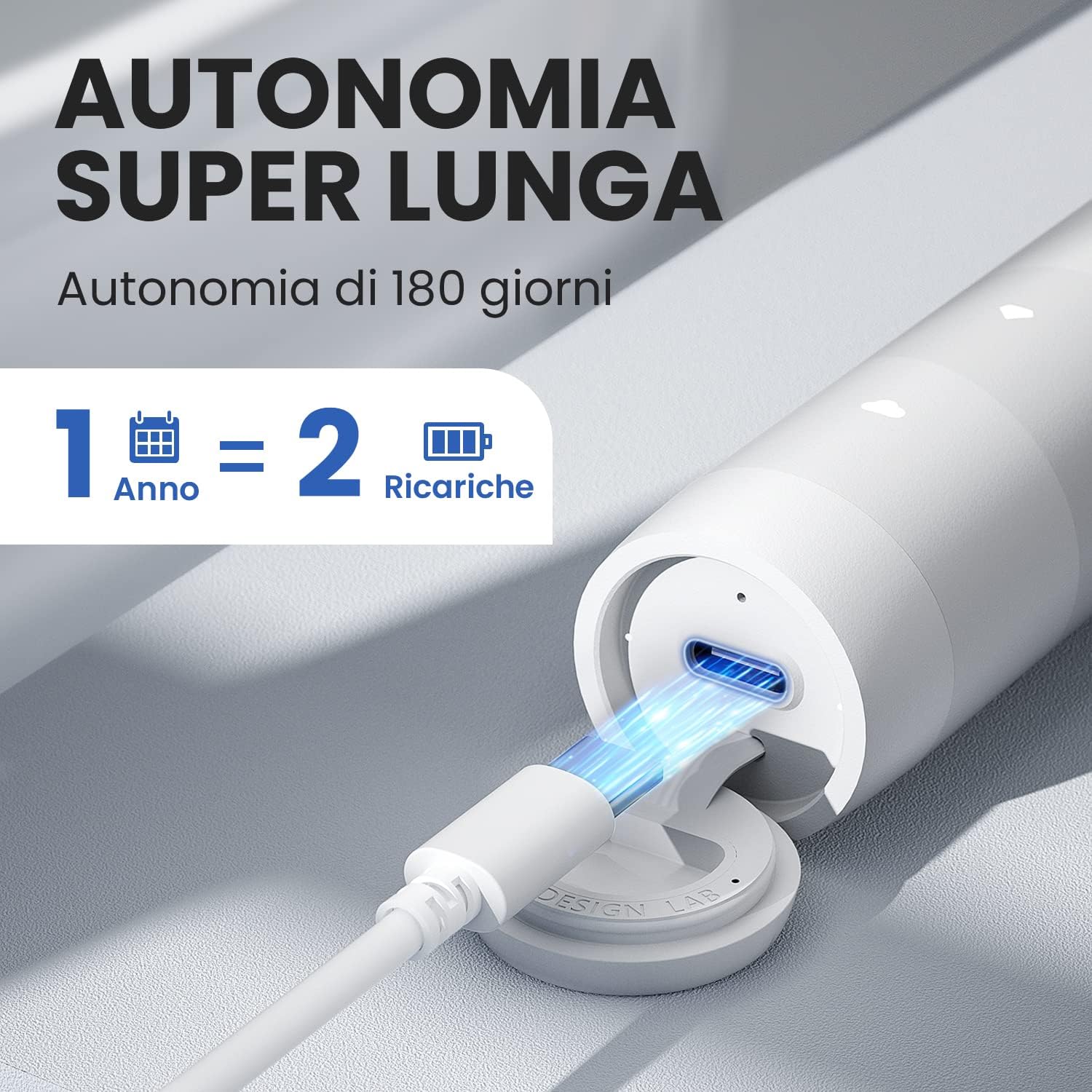 Detalle 2 de Oclean Flow Spazzolino Elettrico Sonico: pulizia profonda, 5 modalità e batteria a lunga durata