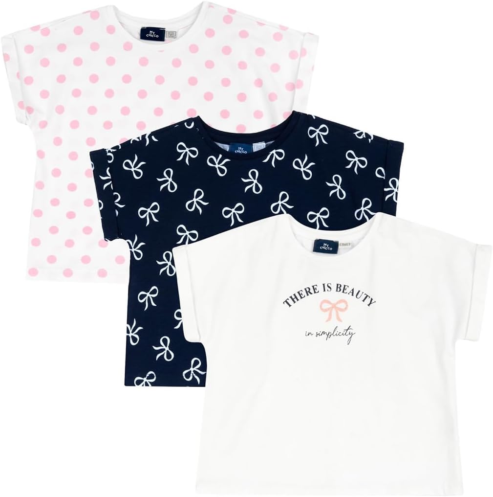 Detalle de Chicco Set 3 t-shirt cotone bambino 18 mesi