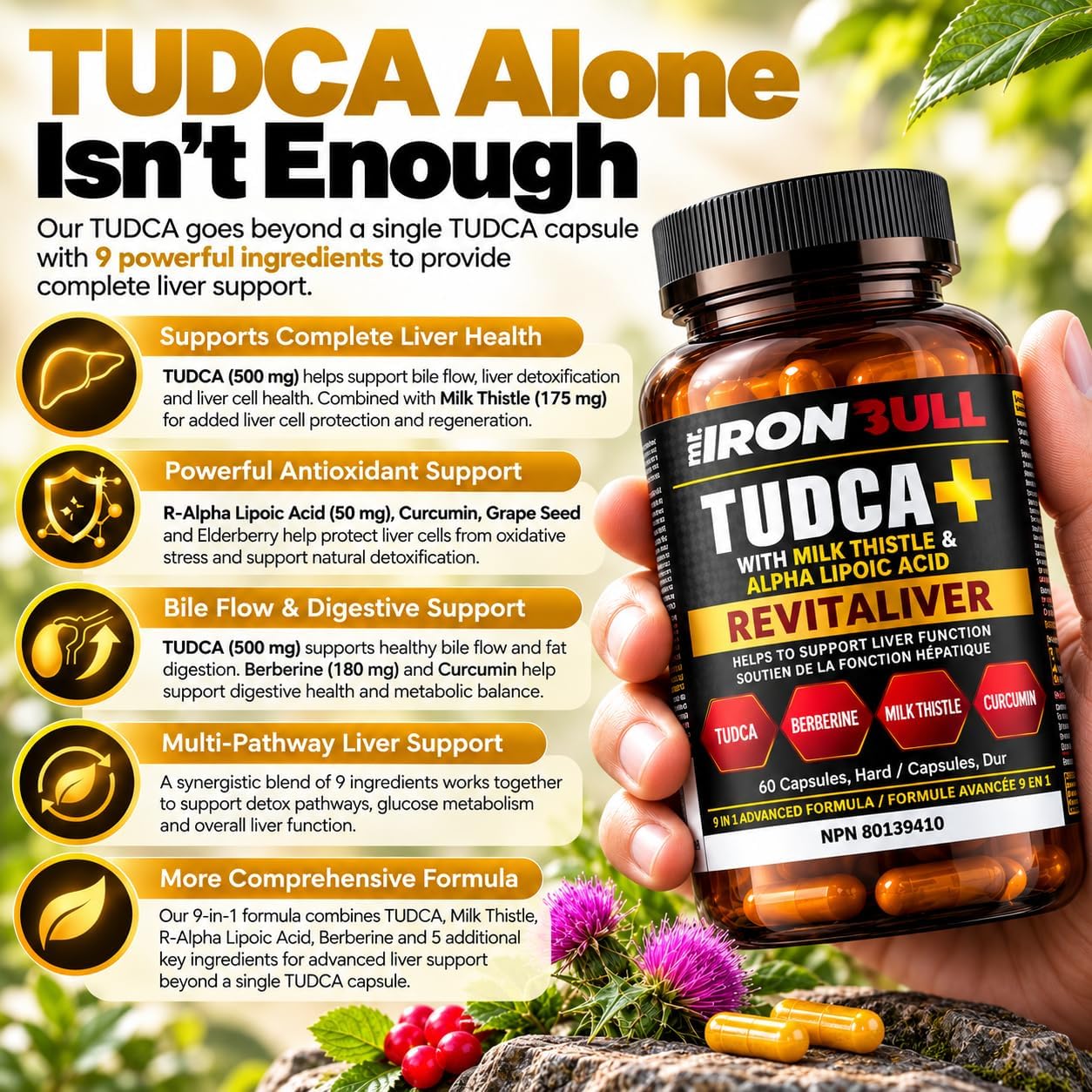 Thumbnail 6 de Liver Support Supplement with 500 mg TUDCA