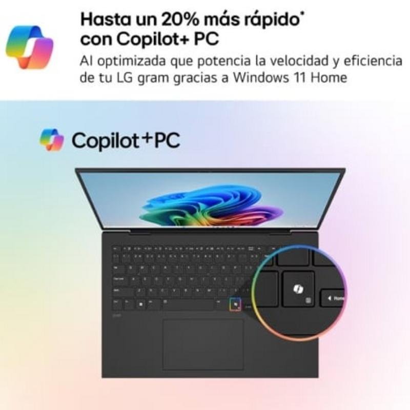 Detalle 2 de LG Gram 16UD55U-G.AX55BN, portátil de 16 pulgadas con Ryzen AI 5 430 y SSD de 512 GB