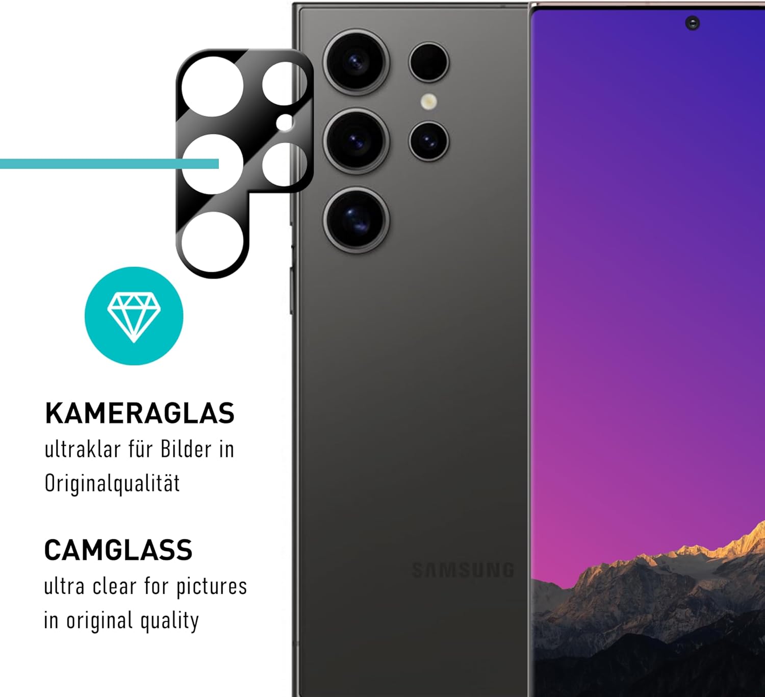 Thumbnail 6 de SmarTect TPU Screen Protector for Samsung Galaxy S24 Ultra, 2 Films and Camera Covers