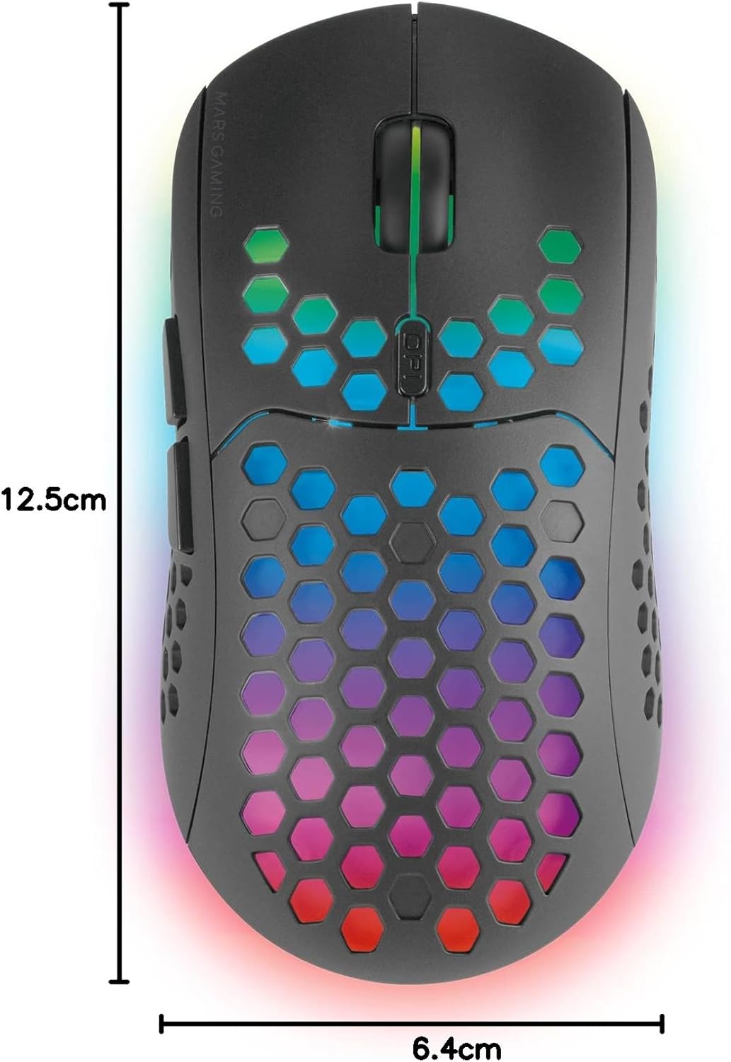Thumbnail 6 de Mars Gaming MMW3, souris gaming sans fil ultralégère 79 g avec RGB Flow