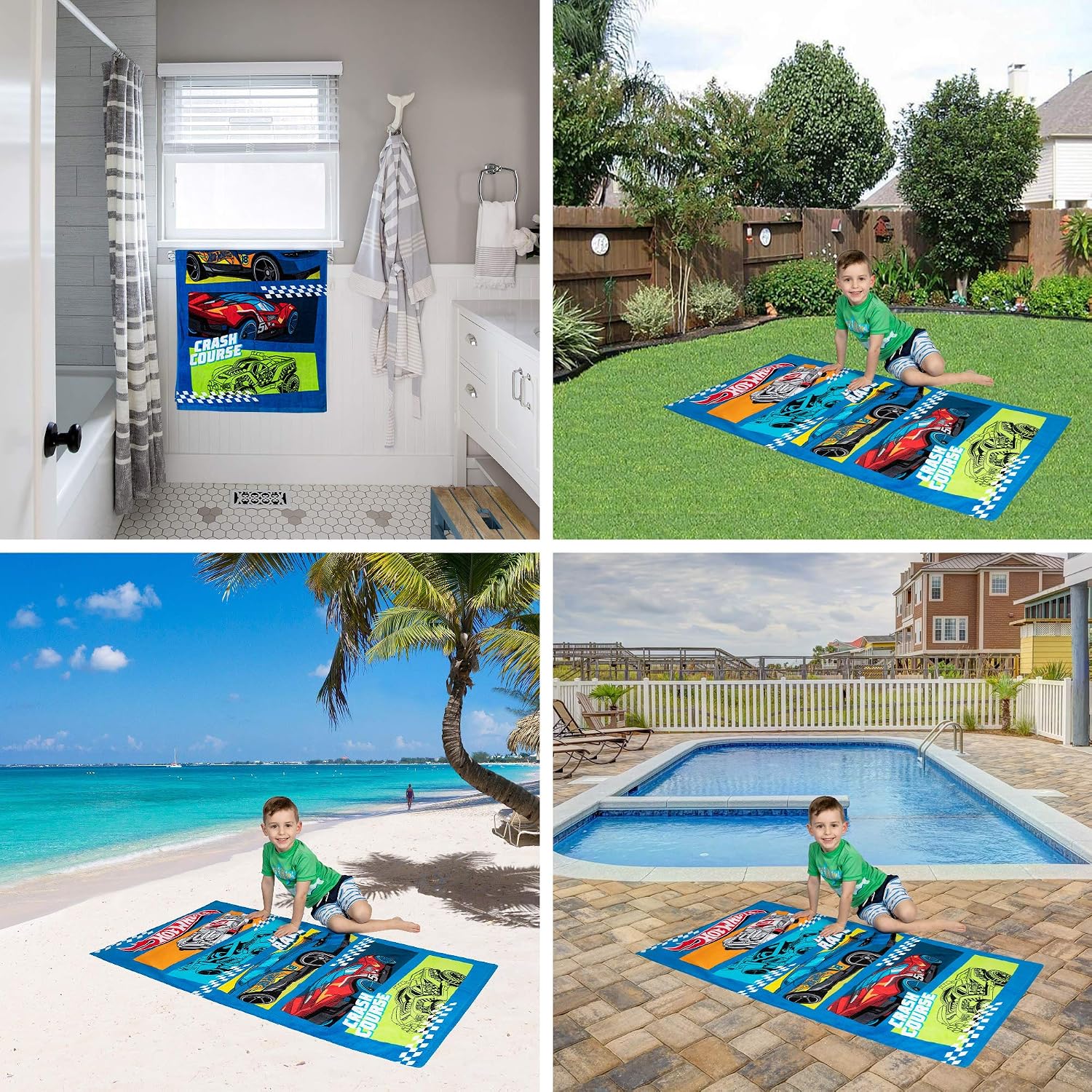 Detalle 2 de Franco Kids Cotton Beach Towel, 58 x 28 In
