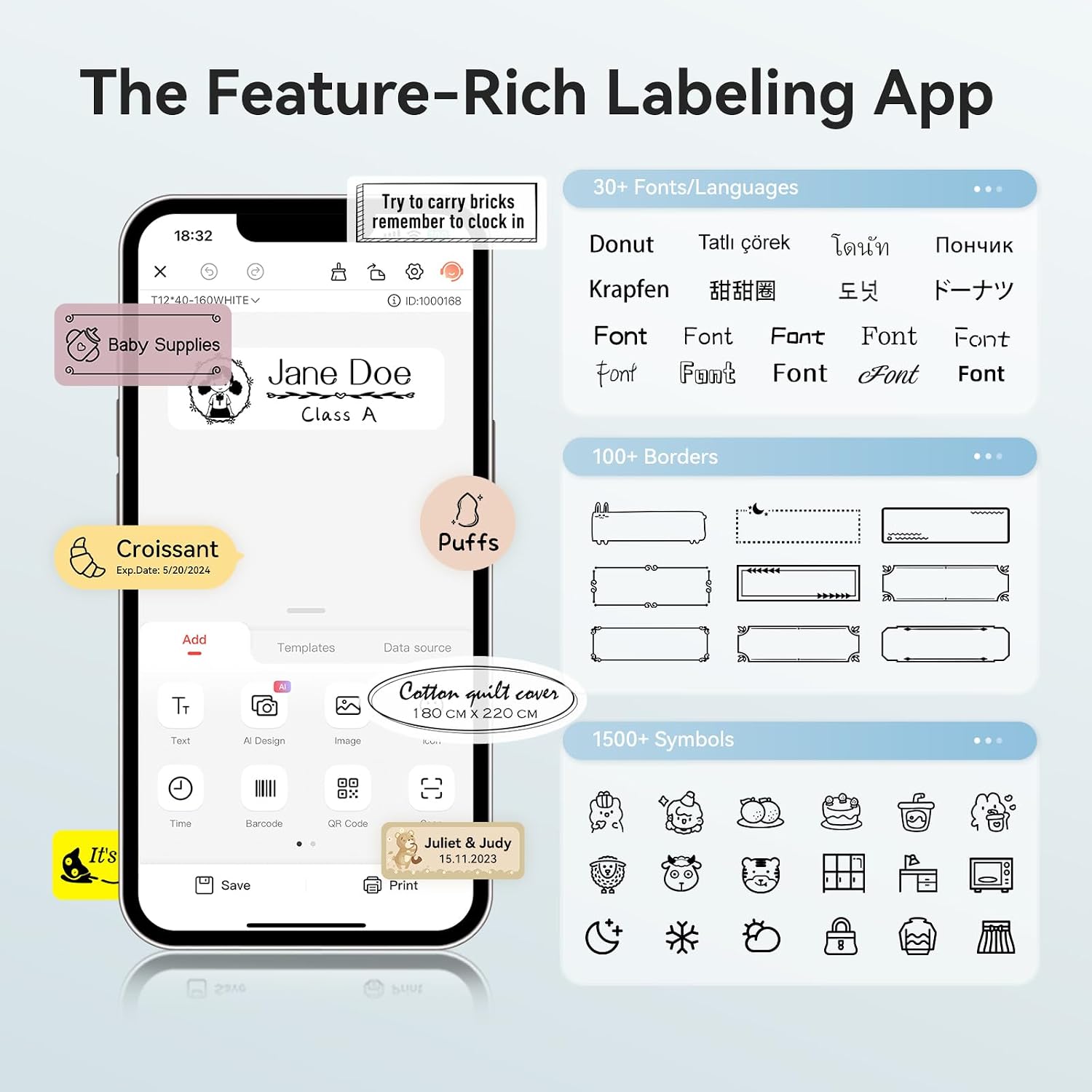 Thumbnail 4 de NIIMBOT D110 Mini Label Maker Bluetooth