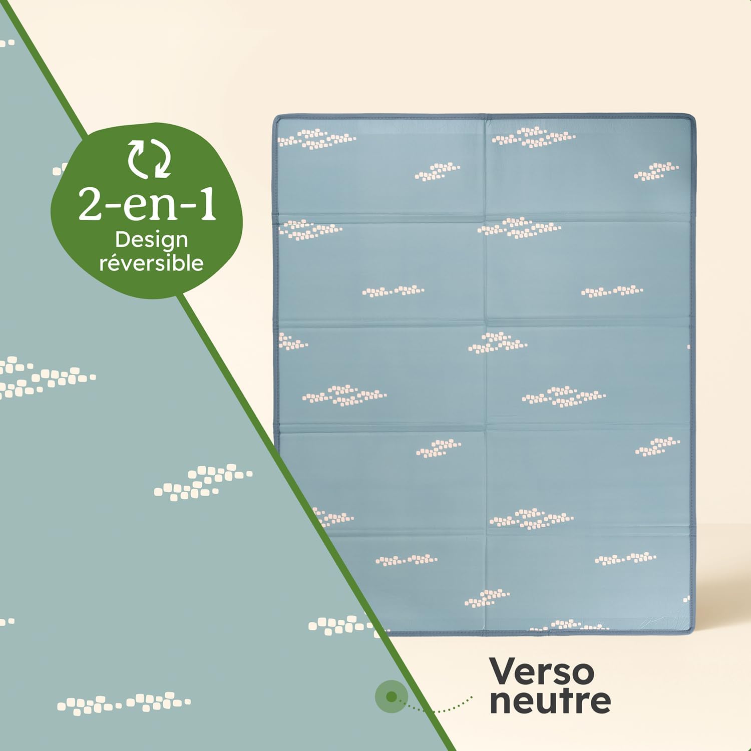 Thumbnail 3 de Laleni Tapis d’éveil bébé pliable et imperméable 150 × 180 × 1 cm – motif urbain