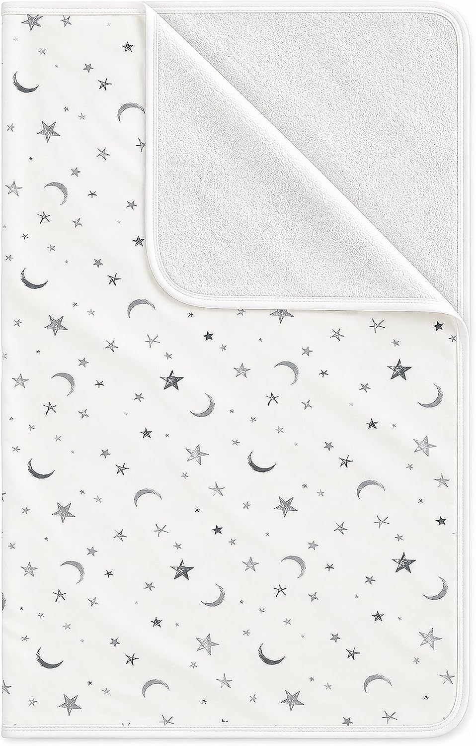 YIVEKO Waterproof Baby Bed Pad, 40 x 31 in Organic Cotton, Non-Slip Backing