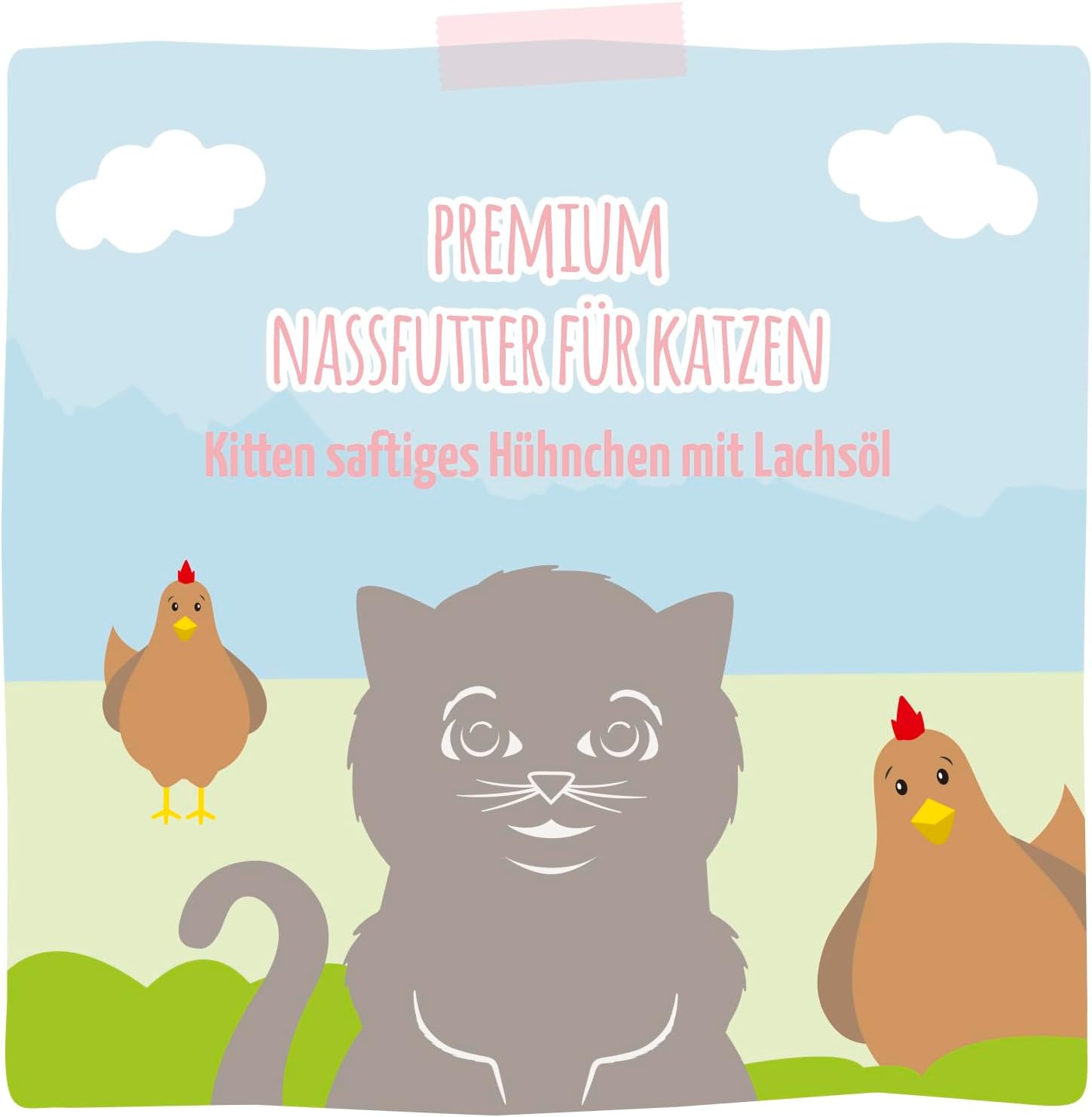 Thumbnail 2 de MjAMjAM Premium Nassfutter Kitten – Hühnchen mit Lachsöl, 12 x 125 g (getreidefrei, hoher Fleischanteil)