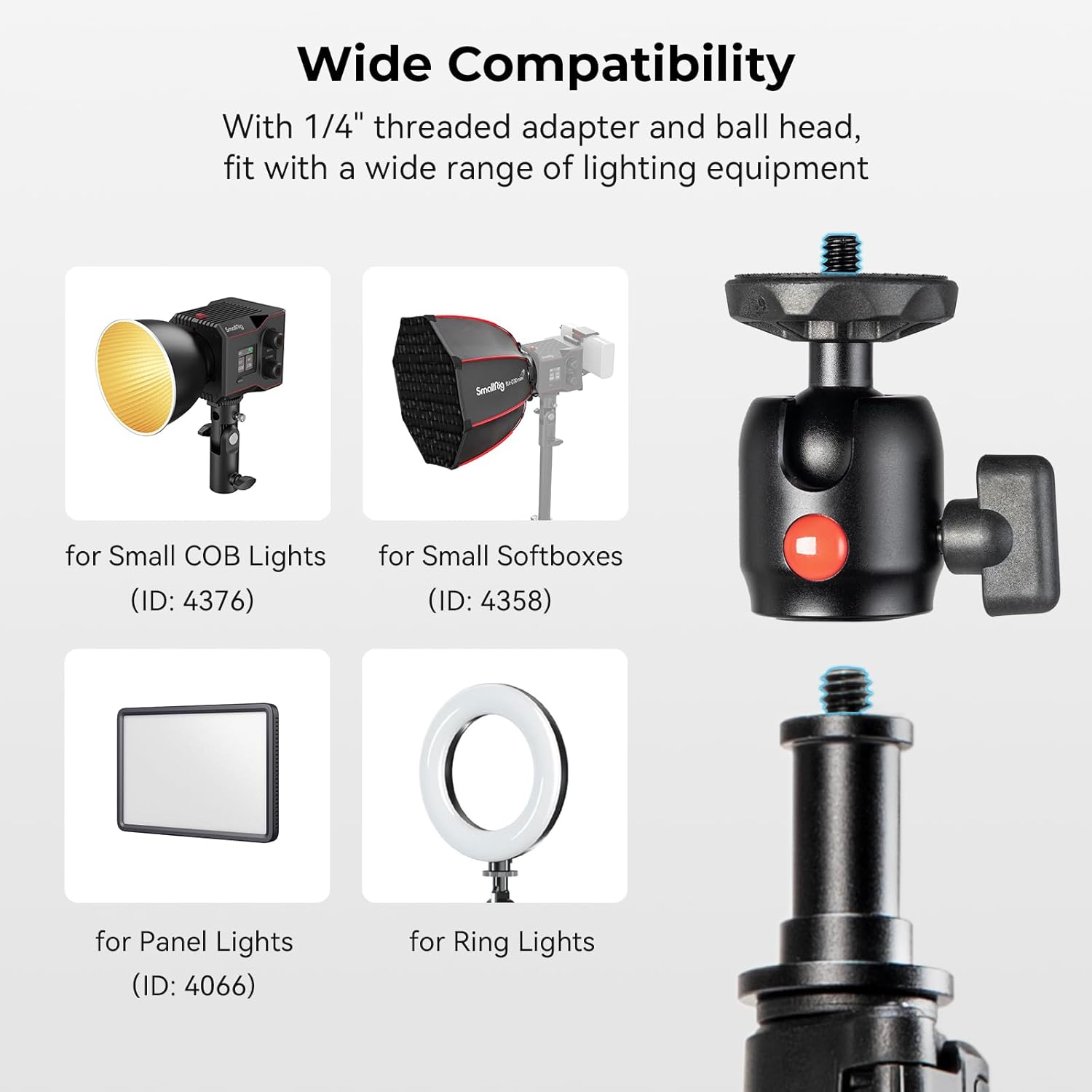 Thumbnail 2 de SMALLRIG RA-S200-4379 200cm light stand for studio lights 🎥