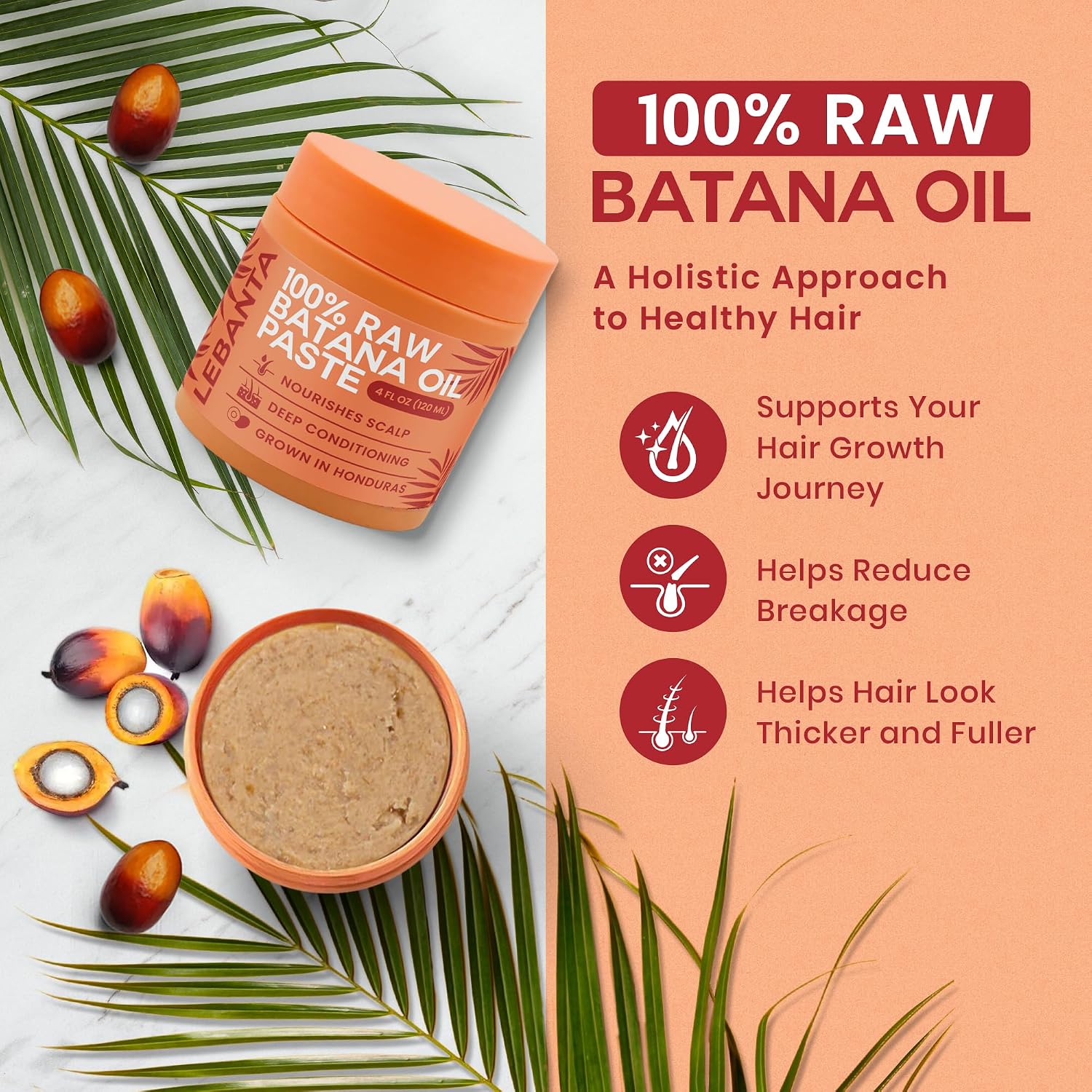 Detalle 2 de Lebanta Batana Hair Oil 4 oz