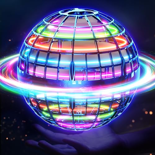 Ivtivfu Fliegender Ball Spielzeug (Blau, Verbessert) – LED Hover Orb