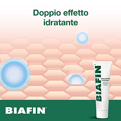 Detalle 2 de Biafin Emulsione Cutanea Idratante Lenitiva: crema 100 ml per pelle sensibile e irritata
