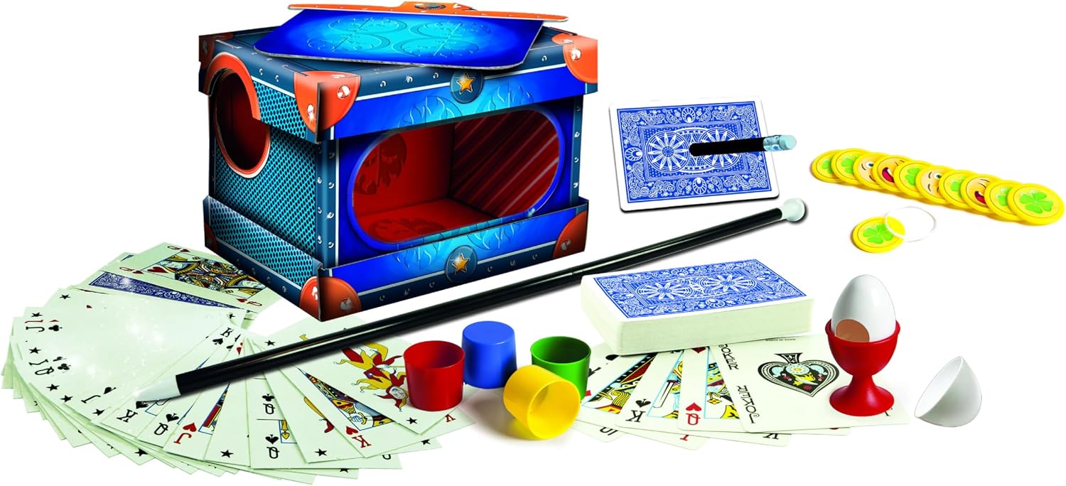 Detalle de Clementoni Le Caisson Magique – Coffret de Magie pour enfants dès 7 ans