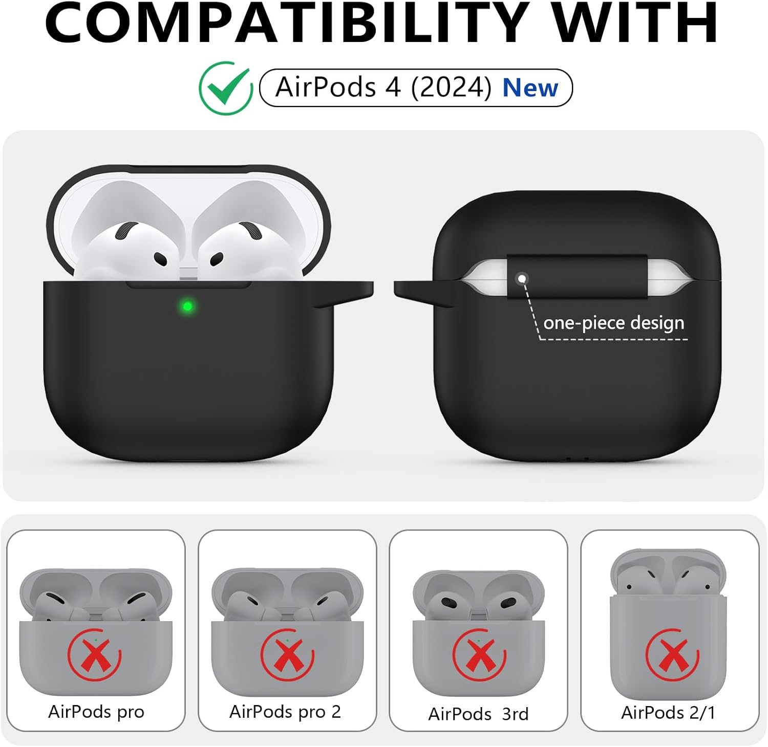Thumbnail 1 de Ljusmicker AirPods 4 Case 2024 silicone cover