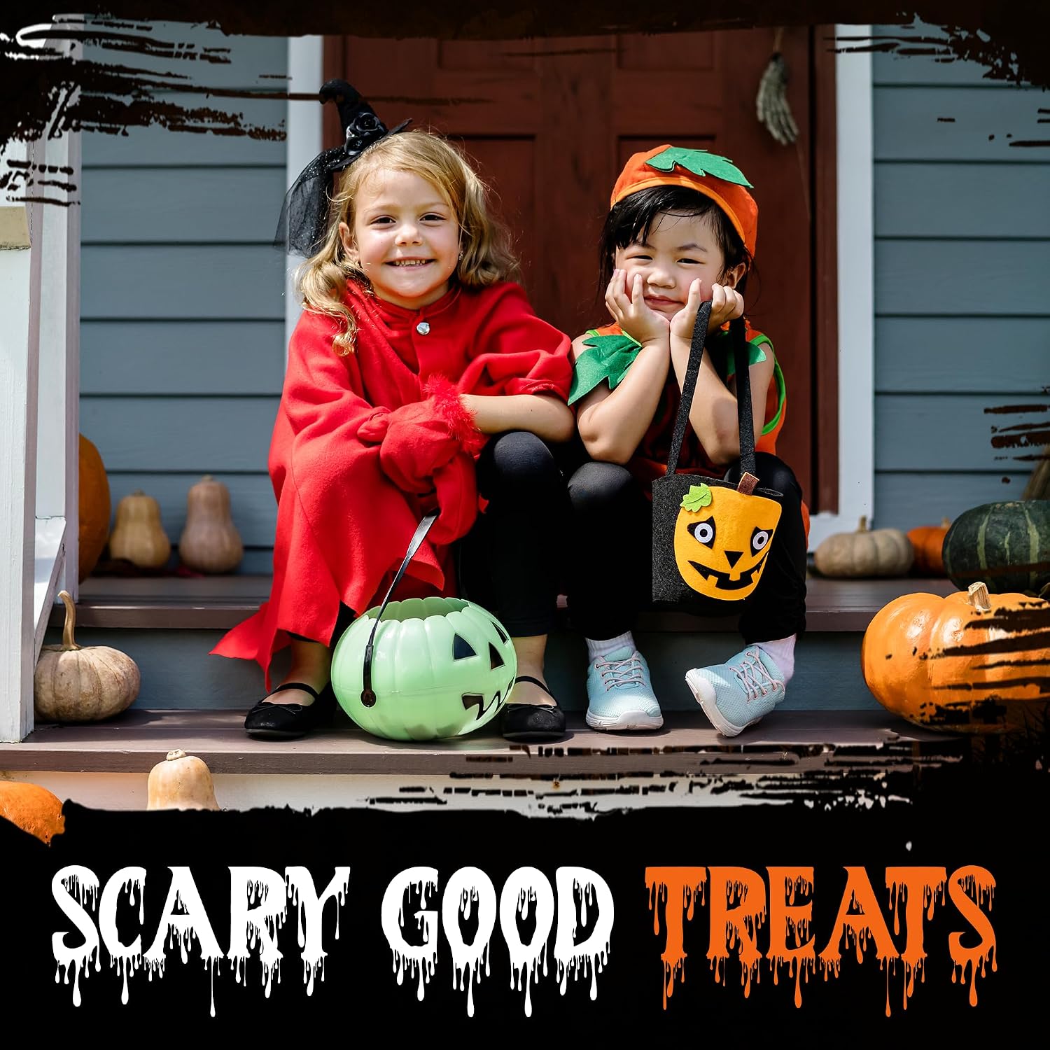 Detalle 2 de Twinkle Bites Halloween Lollipops, 100-Pack, Wrapped Pumpkin & Skull Designs