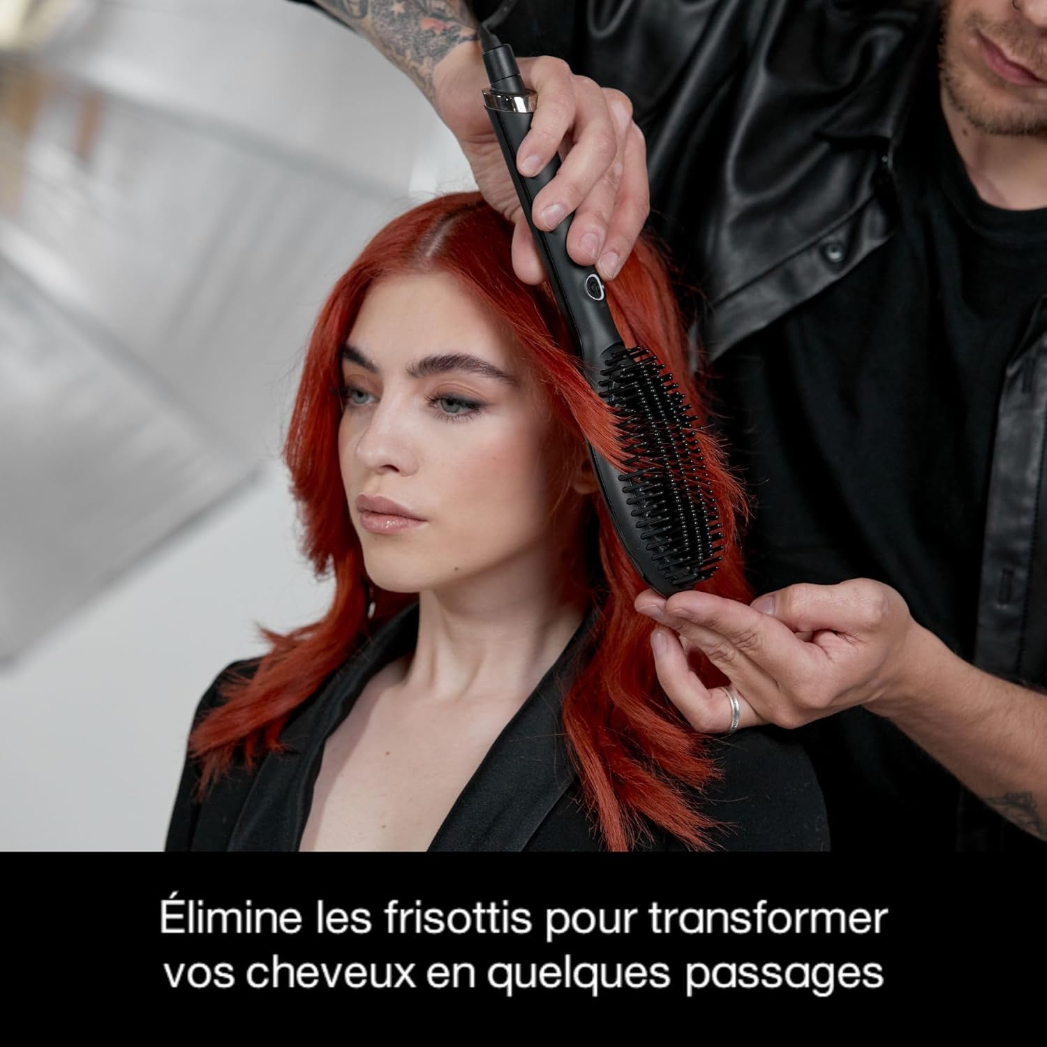Detalle de ghd Glide: Brosse chauffante lissante pour cheveux secs