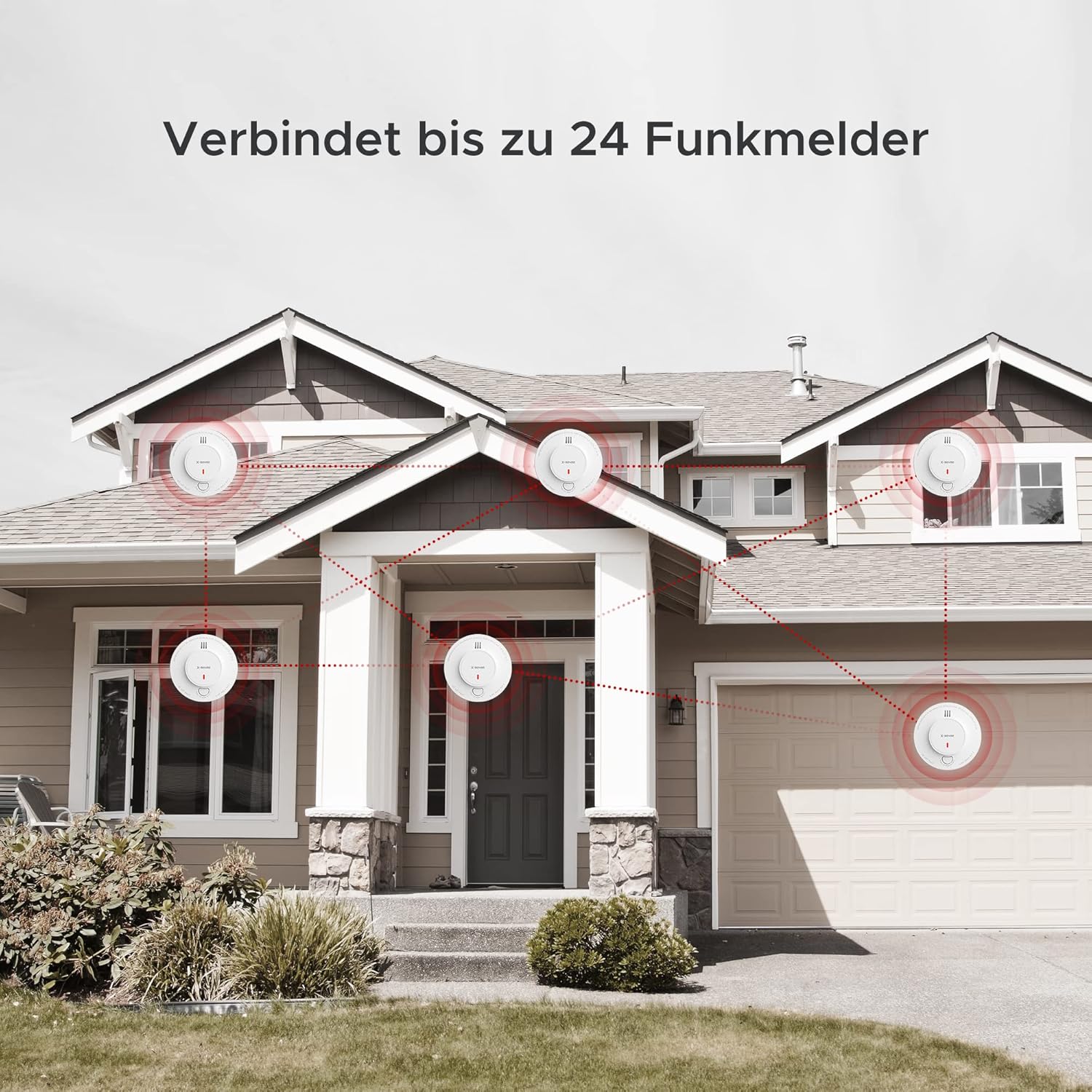 Thumbnail 2 de X-Sense SD19-W vernetzter Rauchmelder mit 10 Jahre Batterie, Stummschaltung – 6er Set (EN 14604)