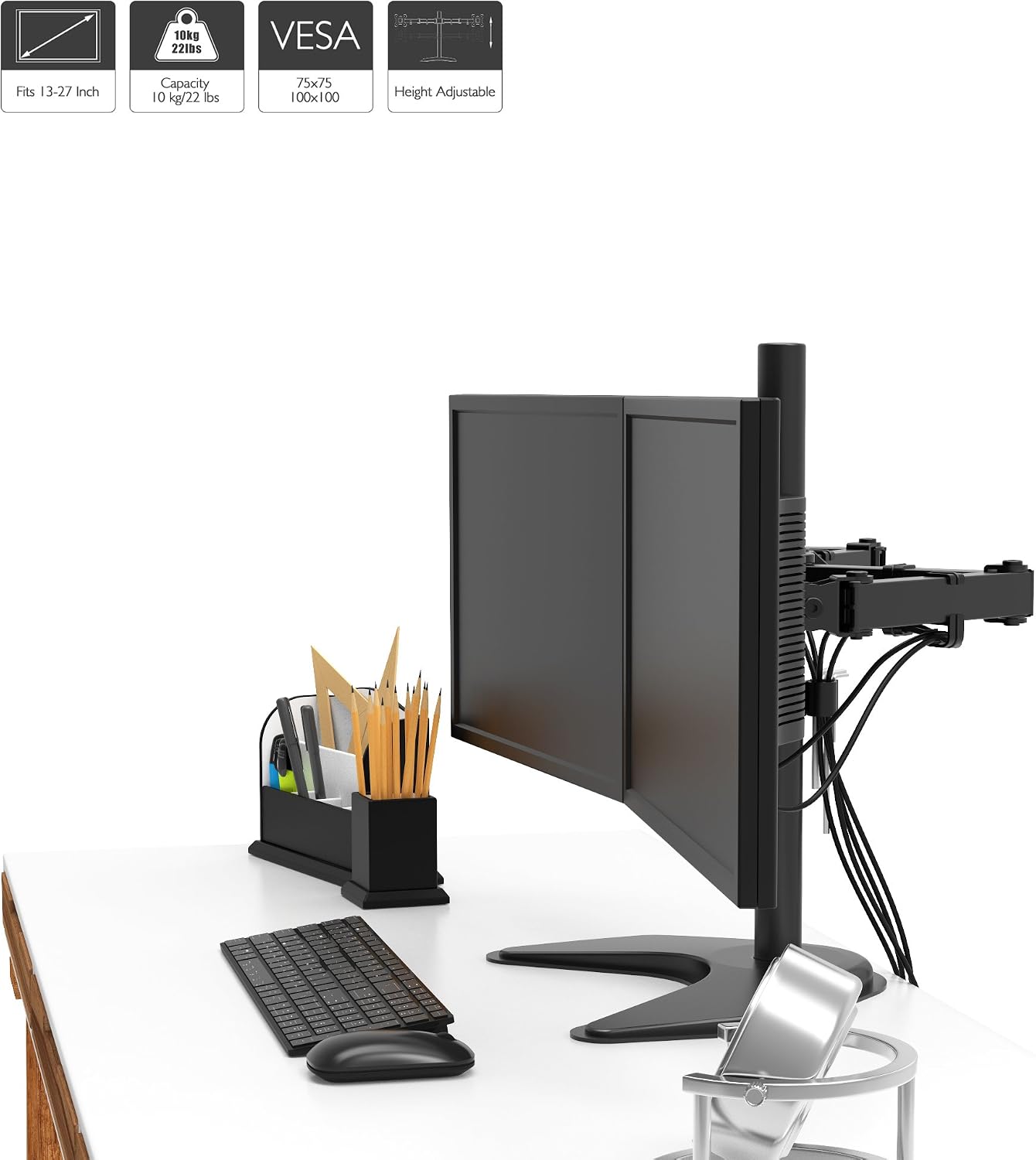Thumbnail 1 de BONTEC Dual Monitor Stand 13–27" 10kg