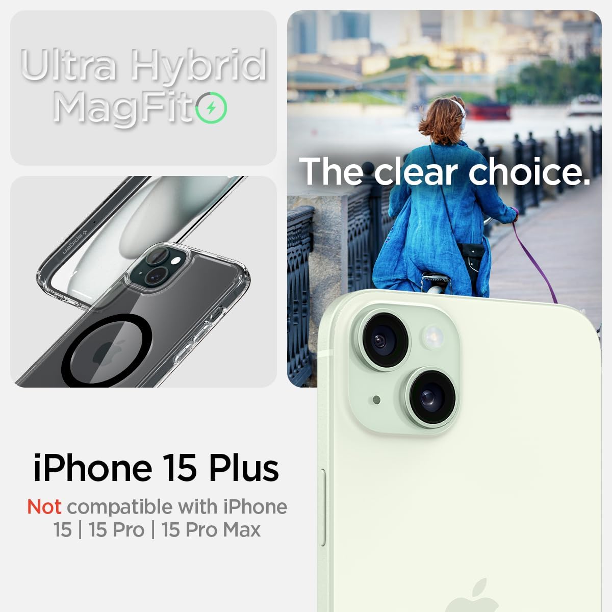 Detalle 2 de Spigen coque iPhone 15 Plus, 6,7 pouces