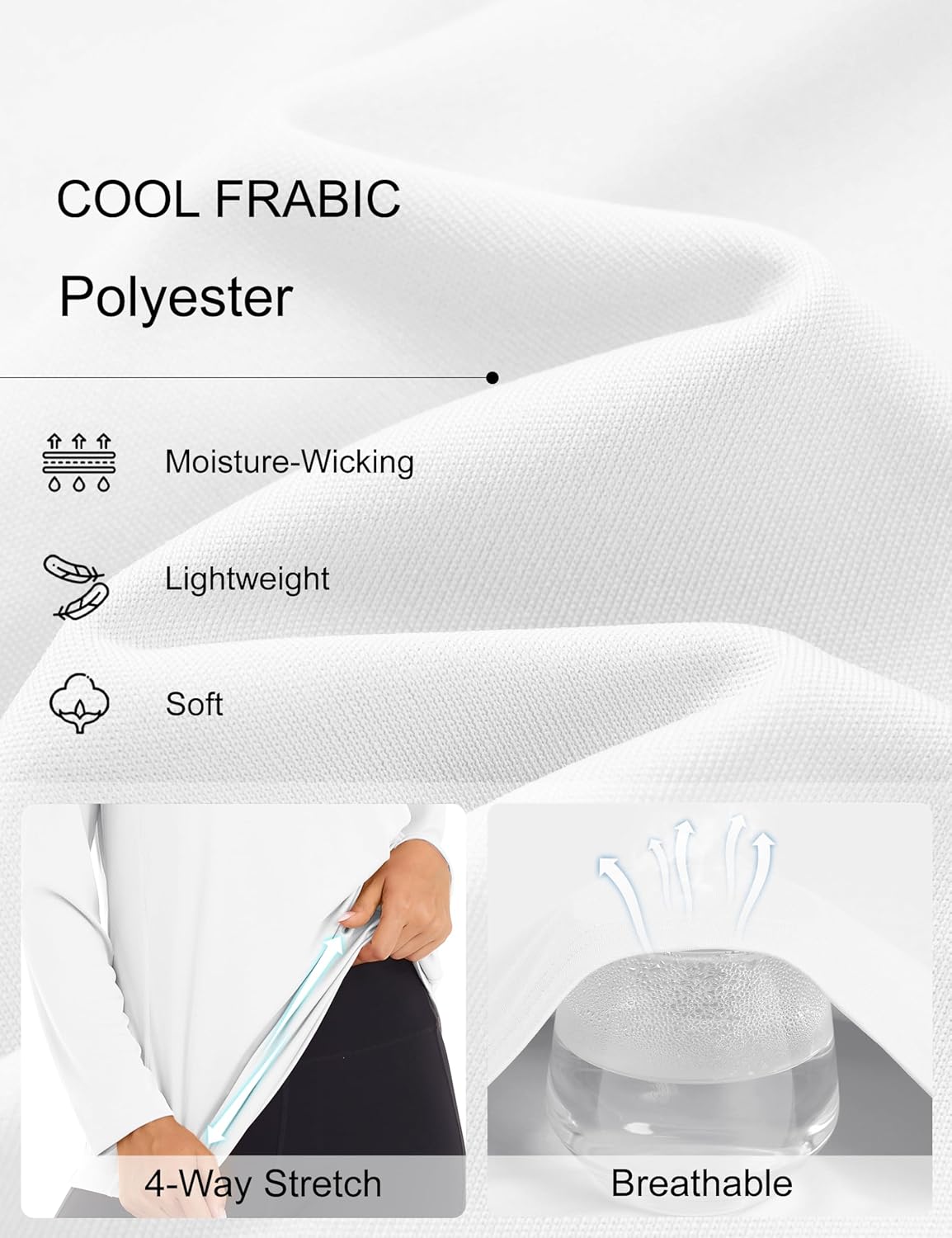 Detalle 2 de MAGCOMSEN Women's Long Sleeve 1/4 Zip UPF50+ Sun Protection Shirt