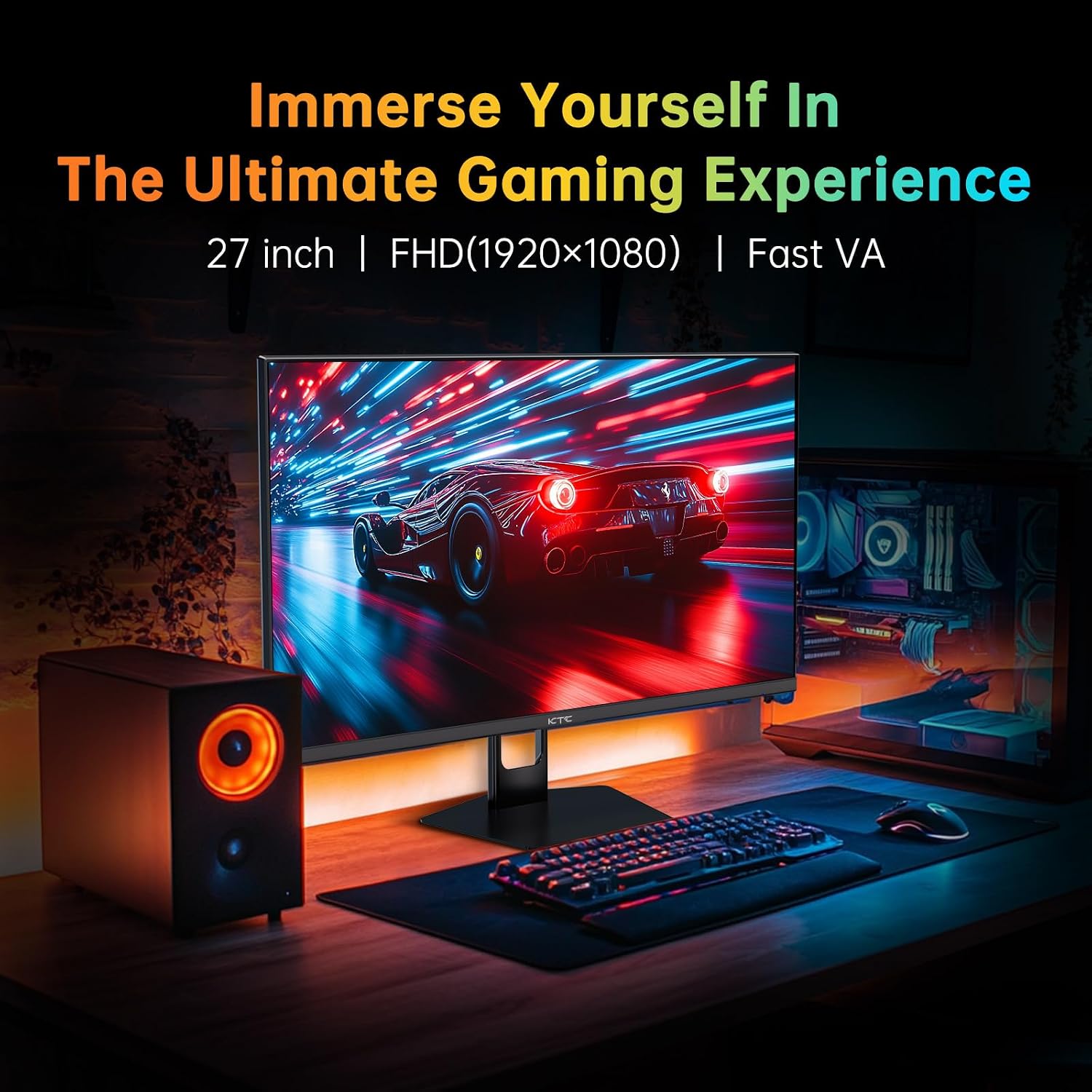 Thumbnail 2 de KTC 27-Inch 280Hz / 240Hz Gaming Monitor (H27E22P) – Fast VA, 1080p, HDR, FreeSync/G-Sync Compatible