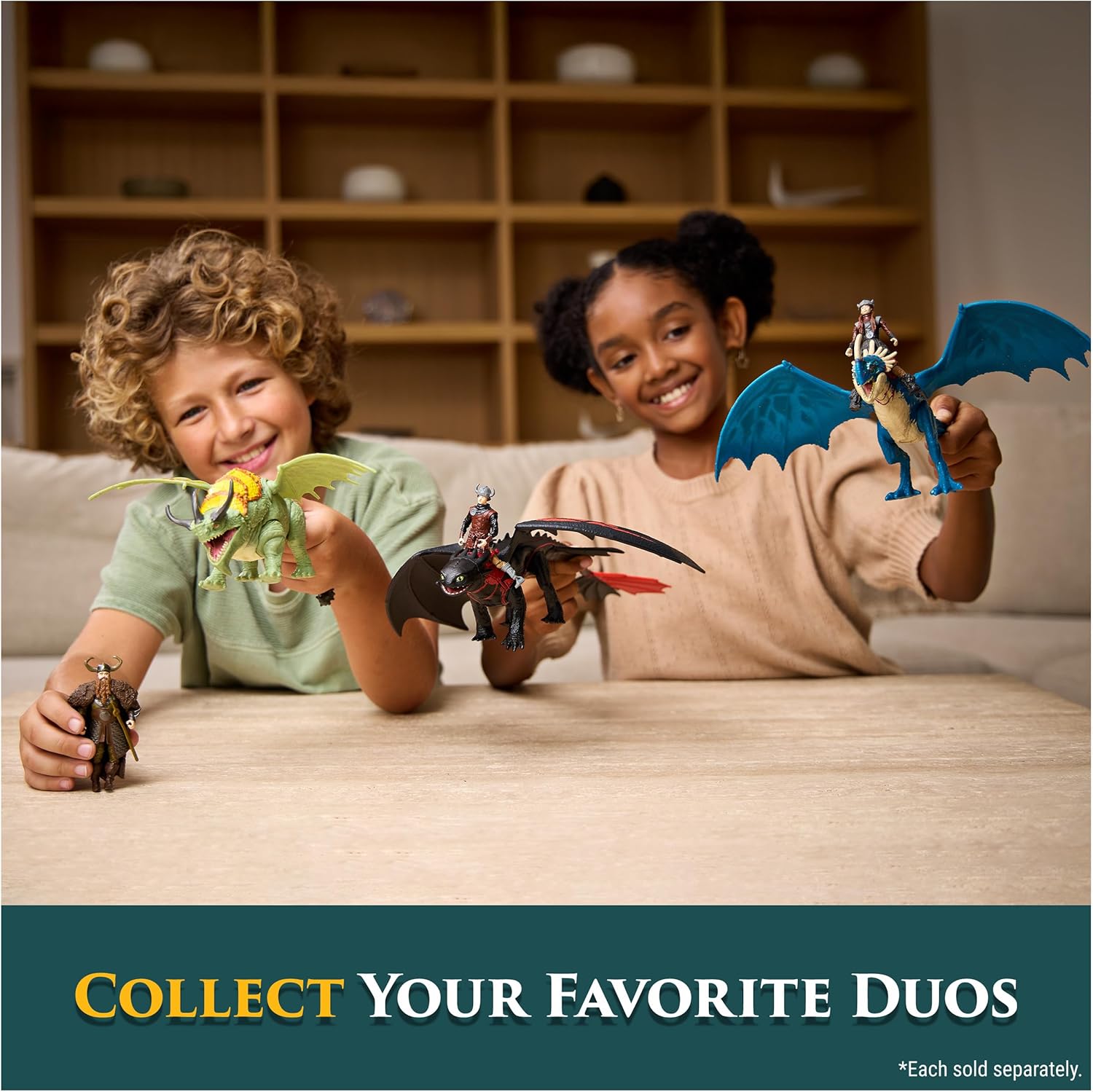 Thumbnail 6 de Dreamworks Dragons: How to Train Your Dragon – Rumblehorn & Stoick Viking Duo Action Figures