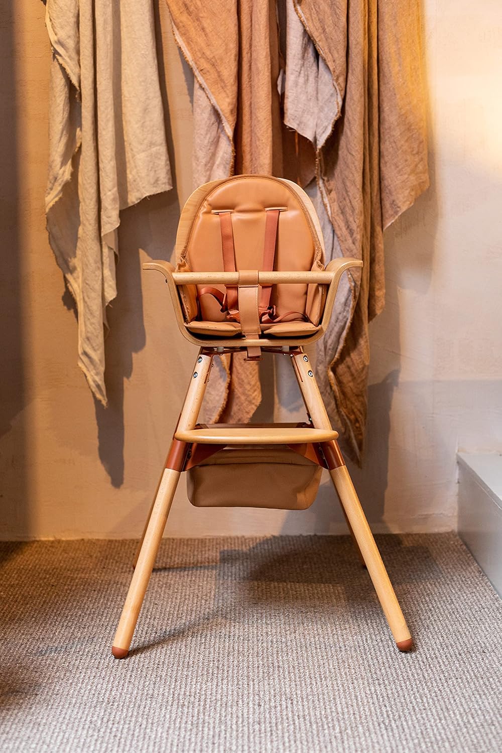 Thumbnail 6 de CHILDHOME Coussin réducteur effet cuir pour chaise haute Evolu et Evowood, Nude