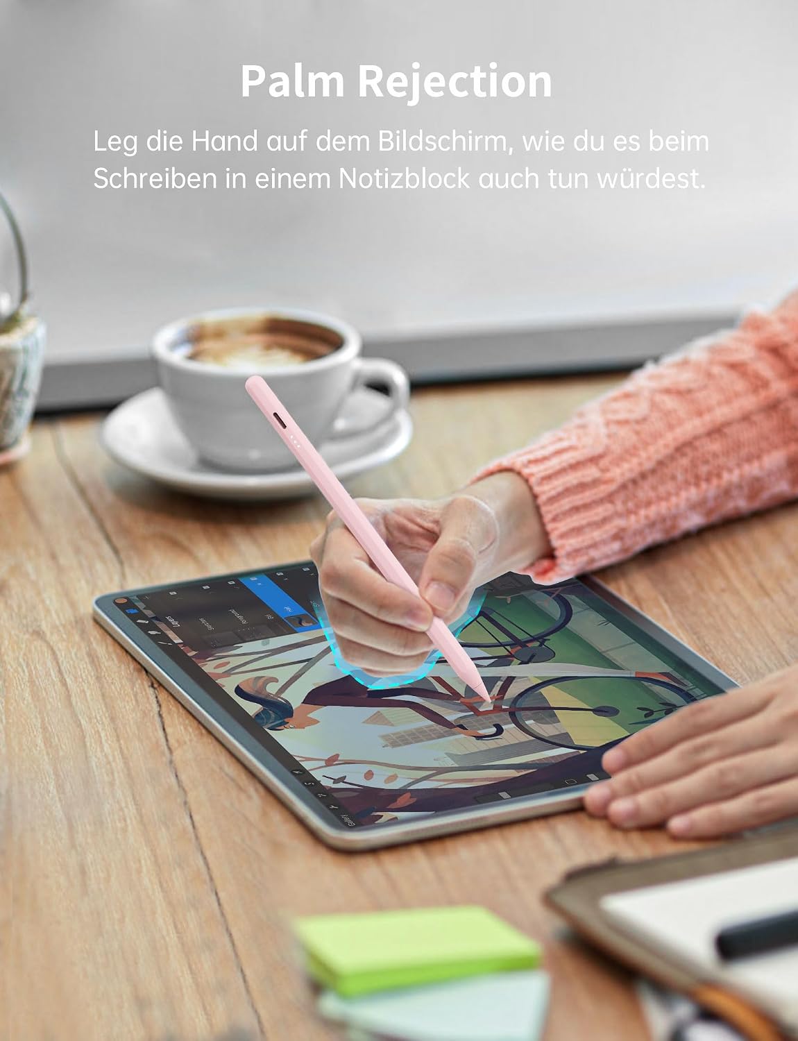 Thumbnail 6 de MEKO Stift für iPad 2018–2025 mit Schnellladung (13 Minuten), Palm Rejection & Neigungssensitivität