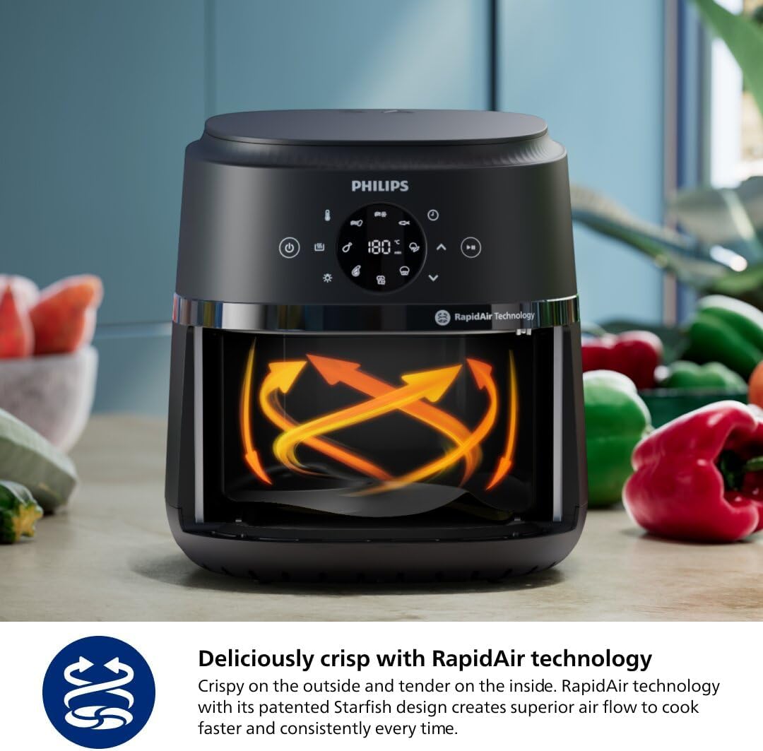 Thumbnail 5 de Philips 2000 Series NA221/00 Air Fryer, 4.4 QT, Cooking Window
