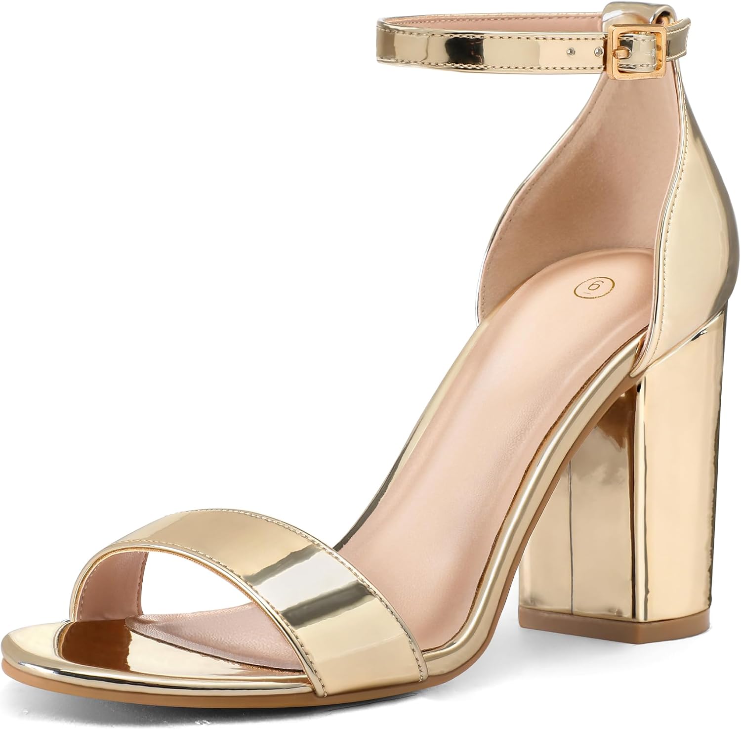 Detalle de COASIS Women's Chunky Block Heels Open Toe Sandals
