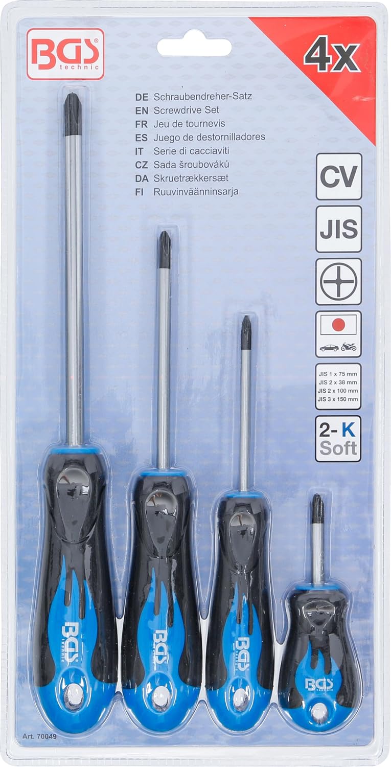 Thumbnail 4 de BGS 70049 JIS-schroevendraaierset, 4-delig met magnetische punten