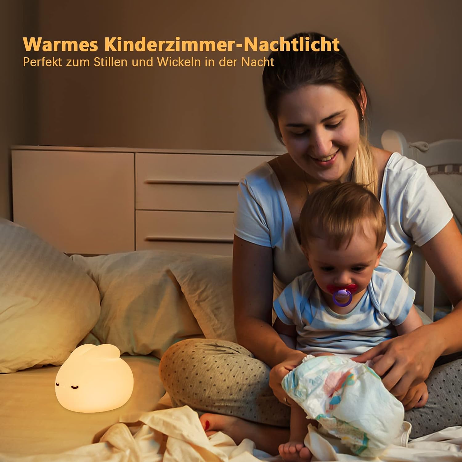 Thumbnail 6 de beek Nachtlicht Baby Silikon Kaninchen