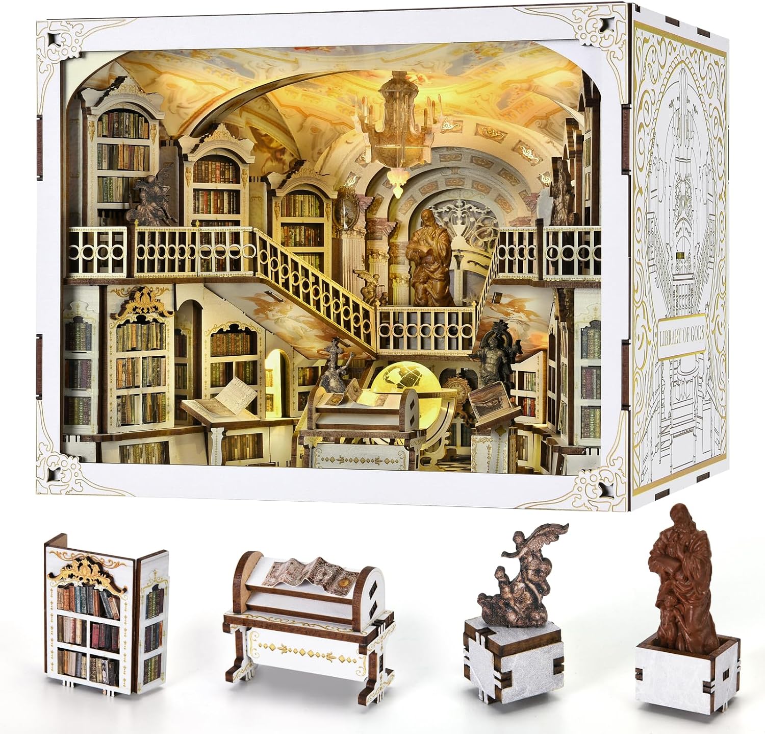 Detalle de MiniCity Book Nook Kit fai da te